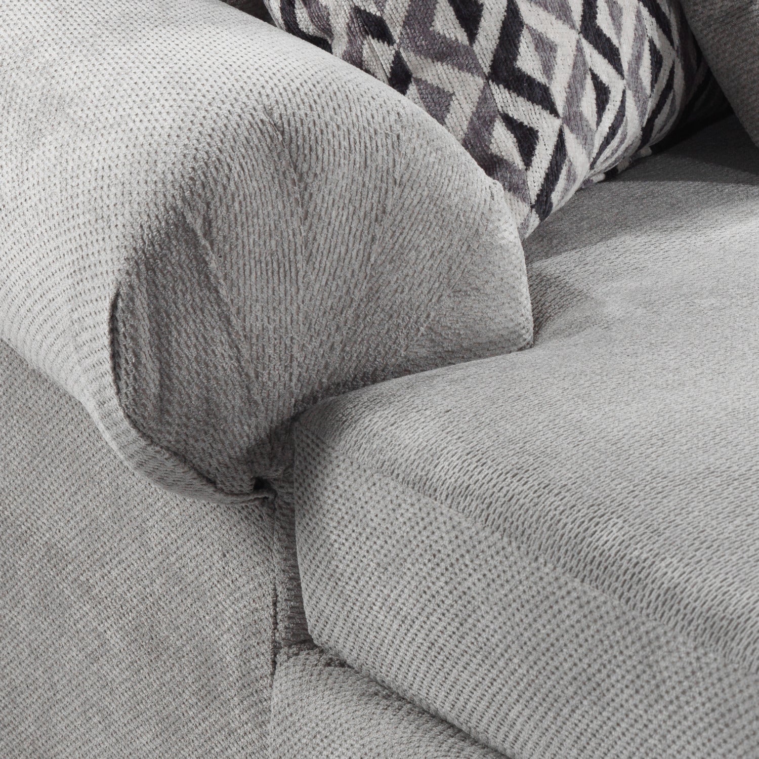 Macon 4-Piece Sectional with Left-Facing Chaise - Ash - Image 6