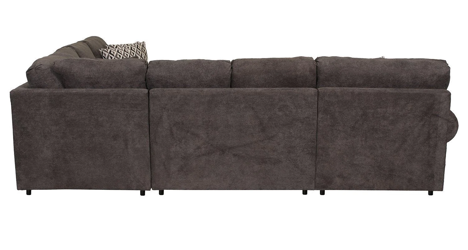 Macon 4-Piece Sectional with Left-Facing Chaise - Carbon - Image 6