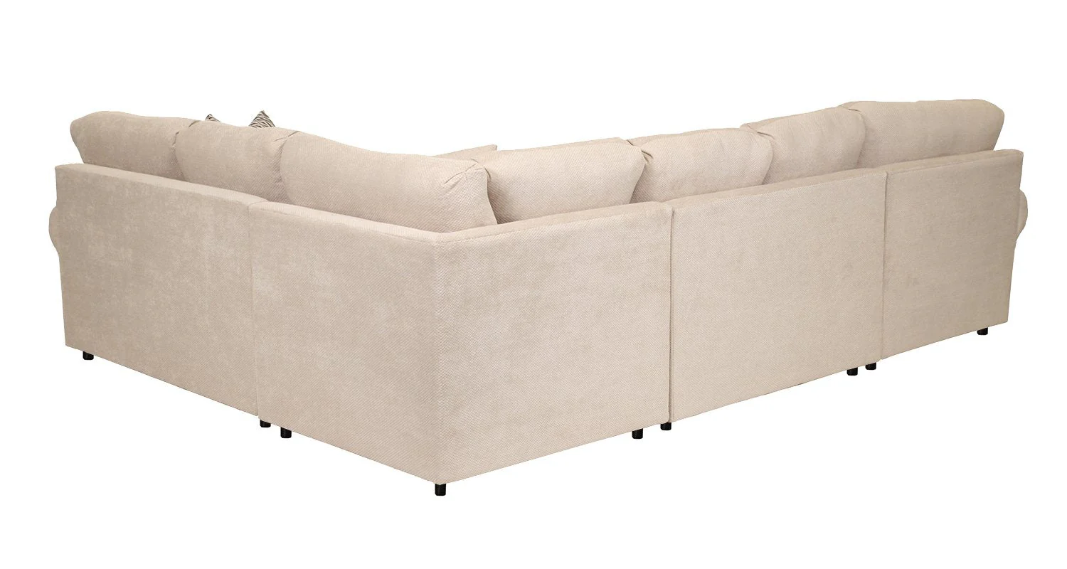 Macon 4-Piece Sectional with Left-Facing Chaise - Flax - Image 5