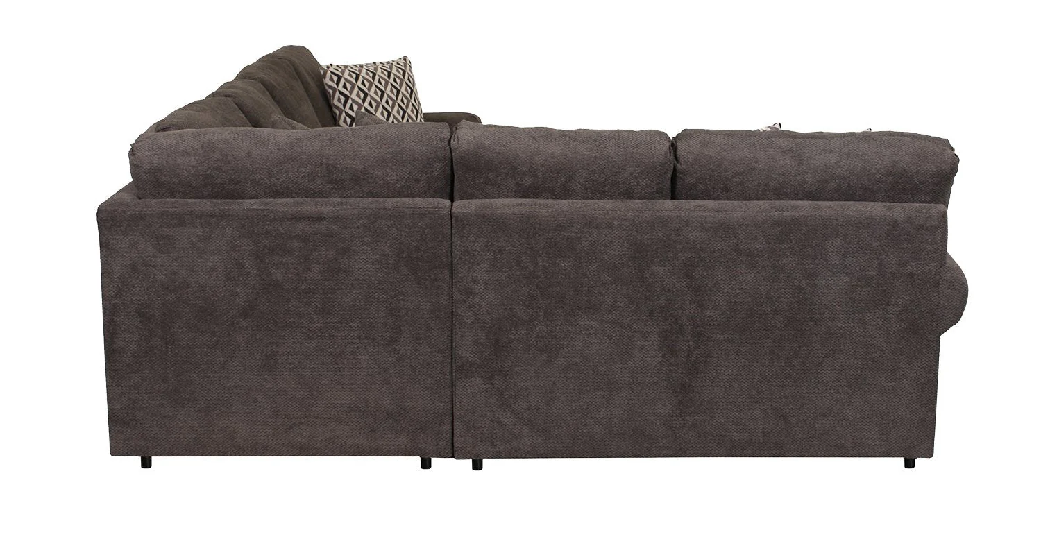 Macon 4-Piece Sectional with Right-Facing Chaise - Carbon - Image 4