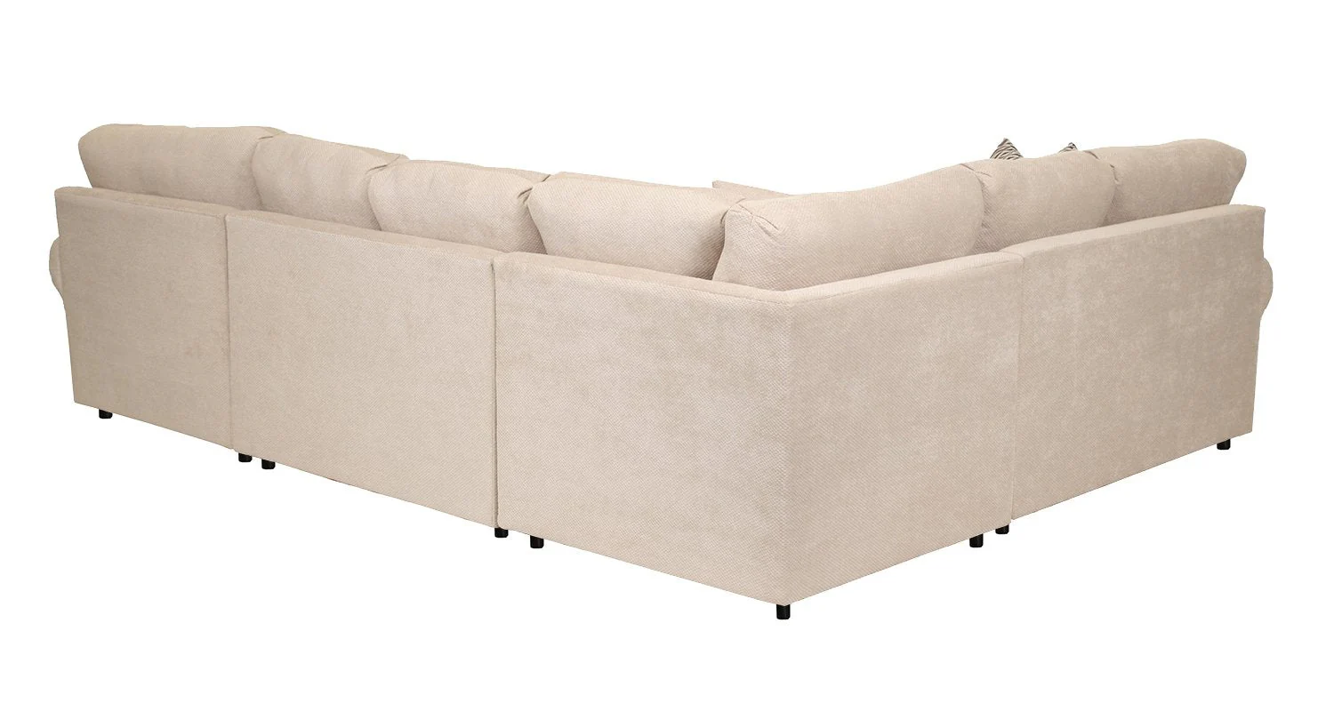 Macon 4-Piece Sectional with Right-Facing Chaise - Flax - Image 5