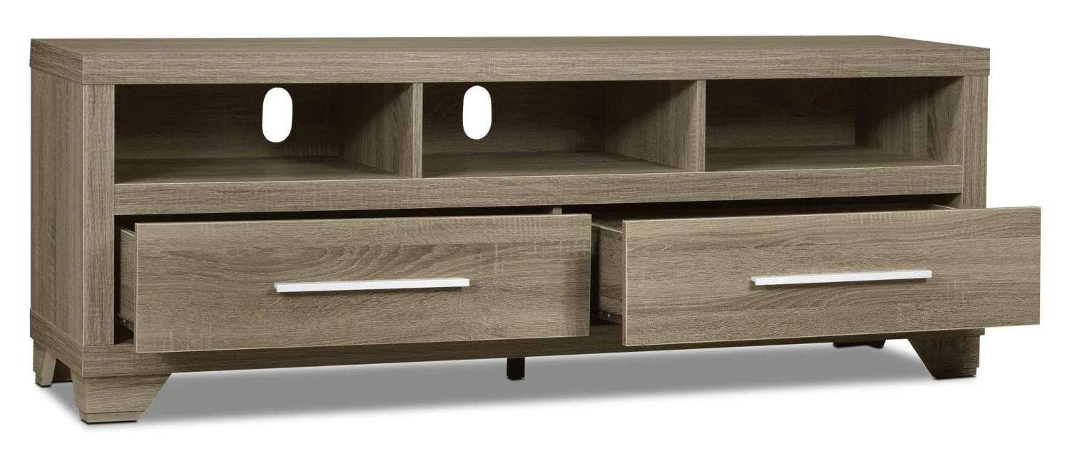 Maldon 60" TV Stand - Grey - Image 3