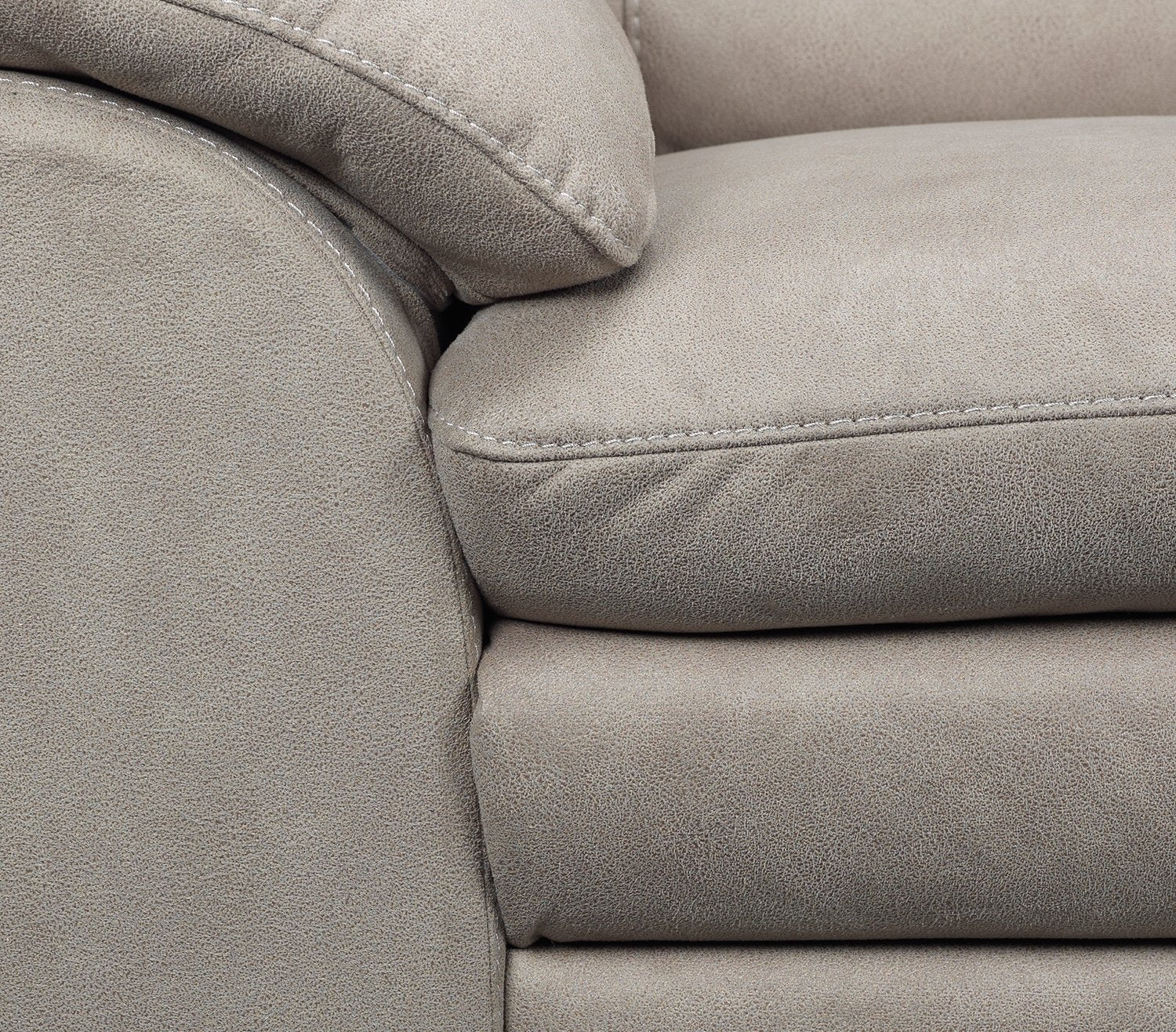 Maree Pillow Top Arm Fabric Sofa - Silver Grey - Image 5