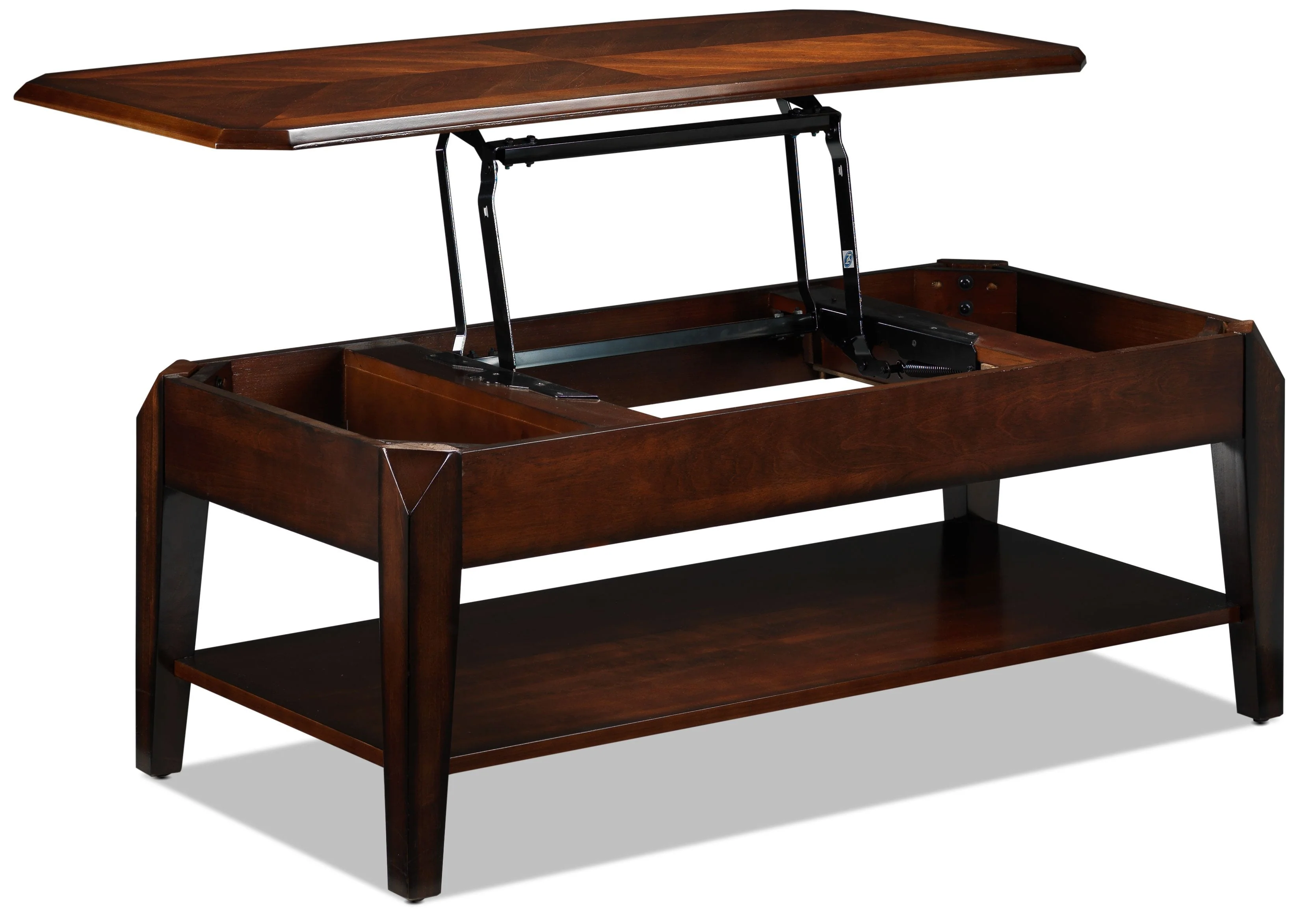 Maro Lift-Top Coffee Table - Walnut - Image 3