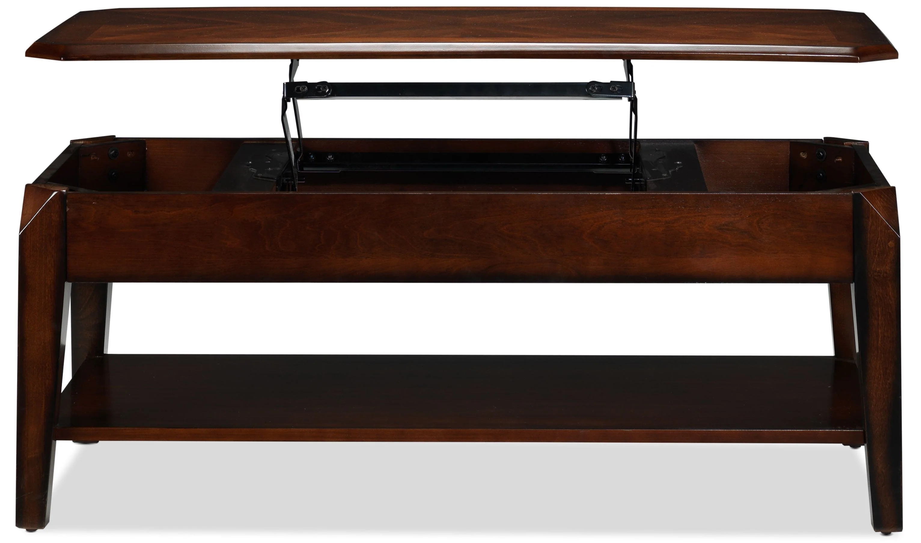 Maro Lift-Top Coffee Table - Walnut - Image 4