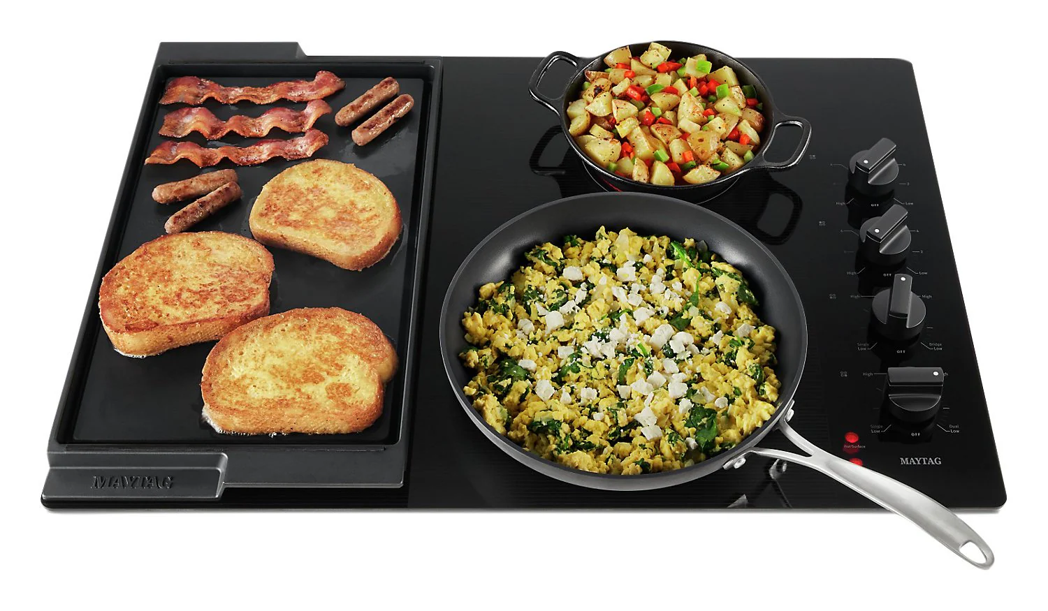Maytag 30" Electric Cooktop with Reversible Grill and Griddle - MEC8830HB - Image 6