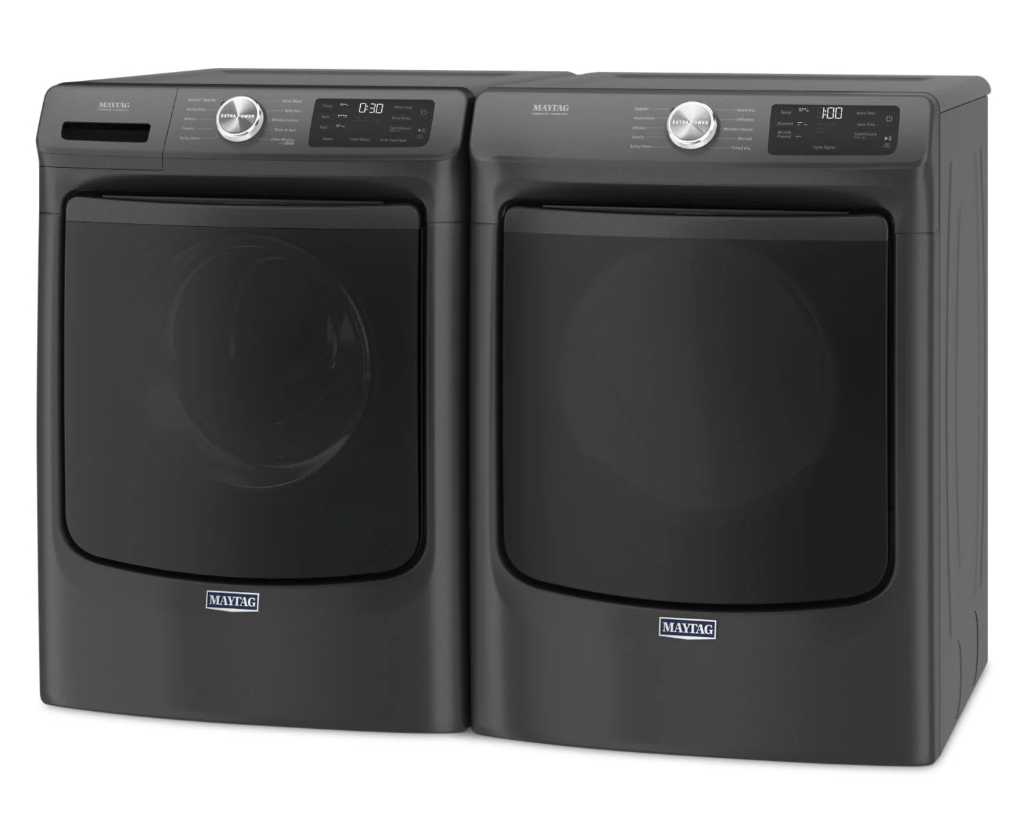 Maytag 5.2 Cu. Ft. Front-Load Washer and 7.3 Cu. Ft. Electric Dryer with Extra Power - MHW5630B/YMED563B - Image 5