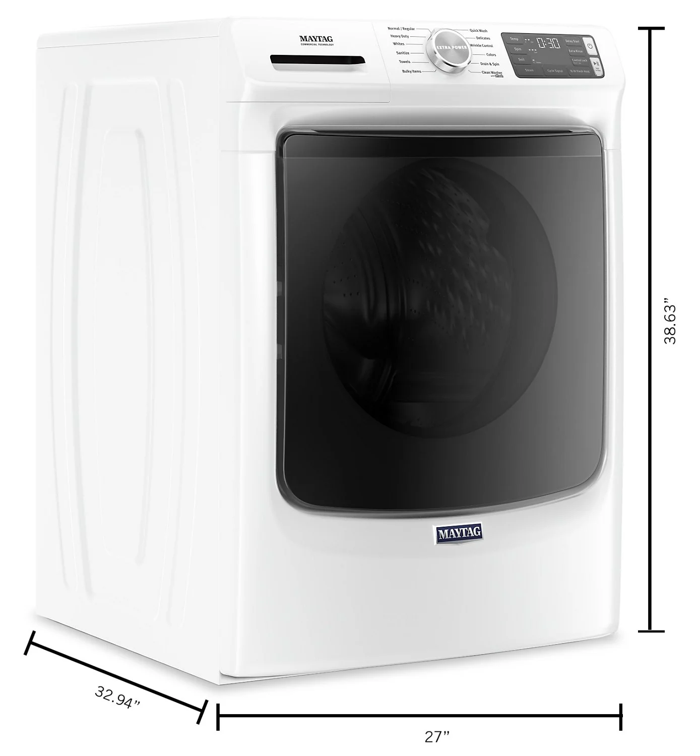 Maytag 5.5 Cu. Ft. Front-Load Washer with Extra Power - MHW6630HW - Image 8