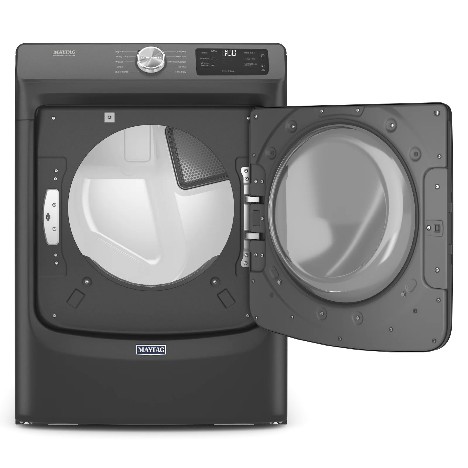 Maytag 7.3 Cu. Ft. Electric Dryer with Extra Power and Quick Dry - YMED5630MBK - Image 2