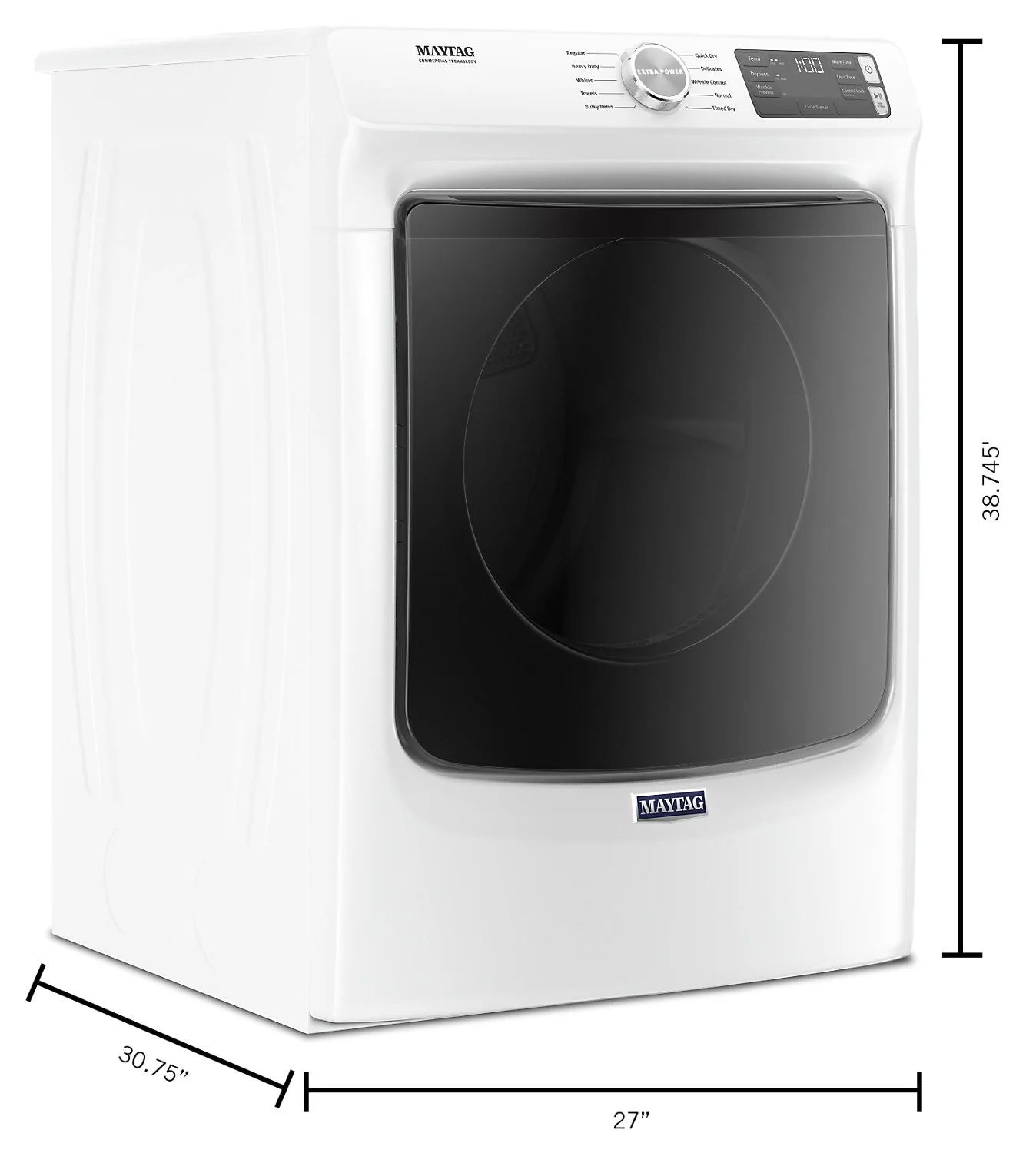 Maytag 7.3 Cu. Ft. Front-Load Electric Dryer with Extra Power - YMED5630HW - Image 5