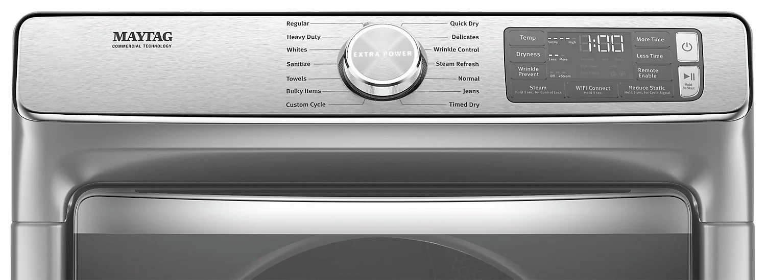 Maytag 7.3 Cu. Ft. Smart Front-Load Gas Dryer with Extra Power and Steam - MGD8630HC - Image 4