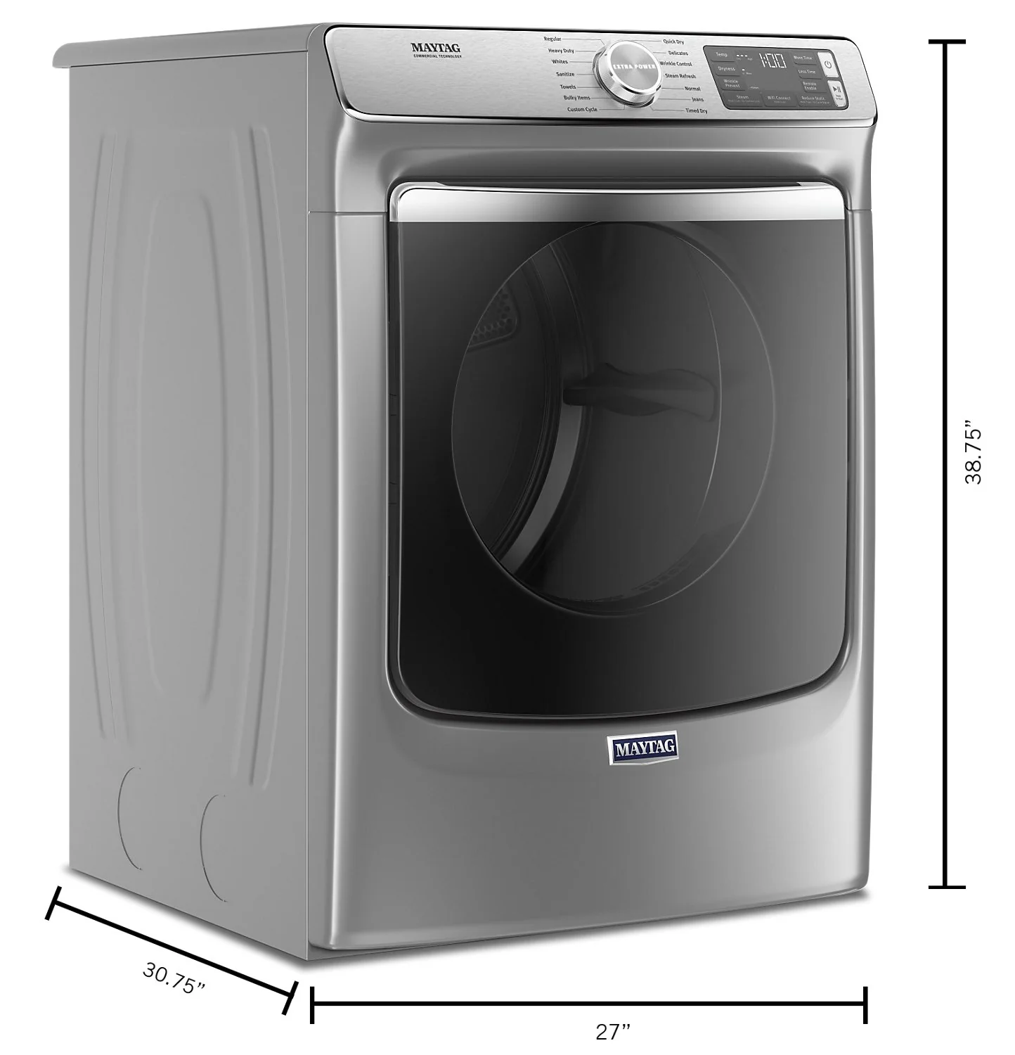 Maytag 7.3 Cu. Ft. Smart Front-Load Gas Dryer with Extra Power and Steam - MGD8630HC - Image 6