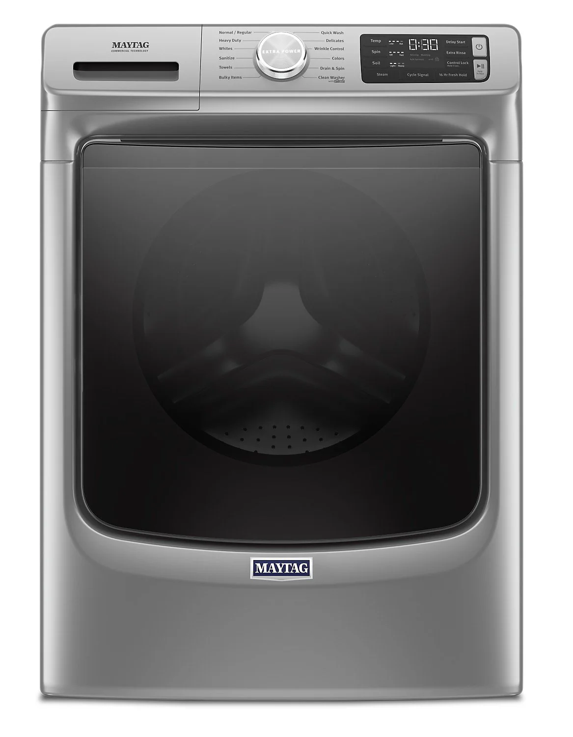 Maytag Front-Load 5.5 Cu. Ft. Washer with Extra Power and 7.3 Cu. Ft. Gas Steam Dryer - Slate - Image 2