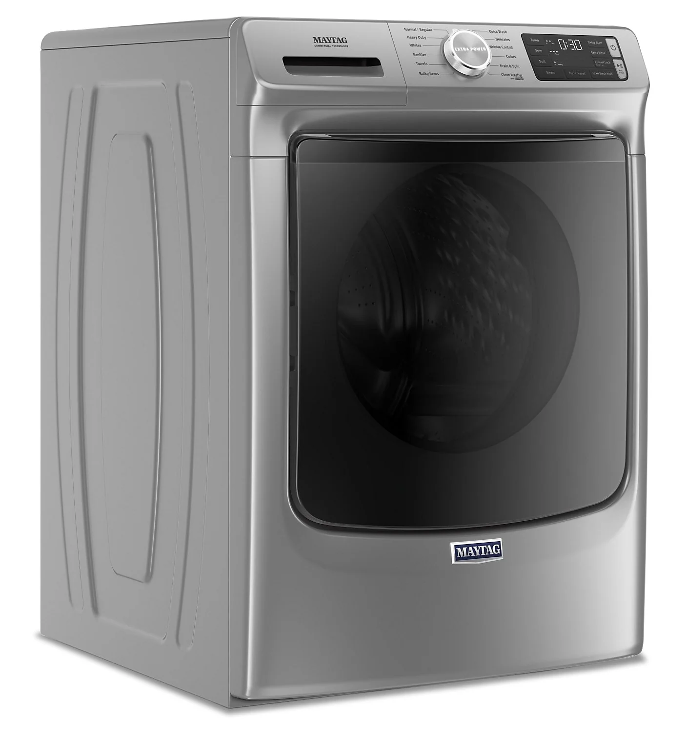 Maytag Front-Load 5.5 Cu. Ft. Washer with Extra Power and 7.3 Cu. Ft. Gas Steam Dryer - Slate - Image 3