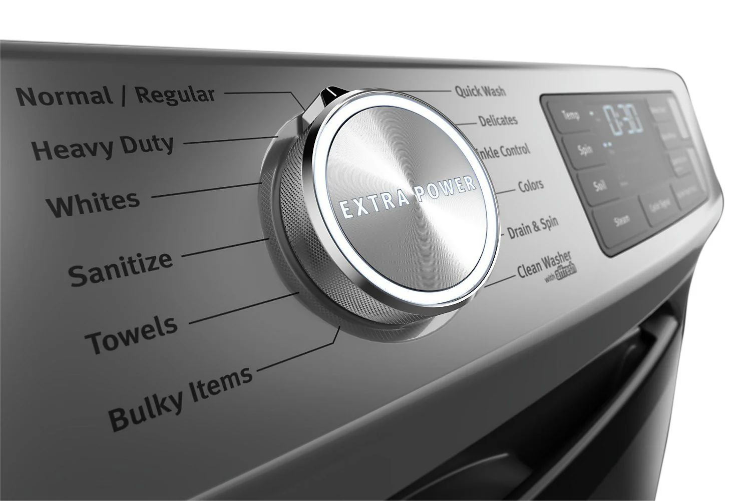 Maytag Front-Load 5.5 Cu. Ft. Washer with Extra Power and 7.3 Cu. Ft. Gas Steam Dryer - Slate - Image 8