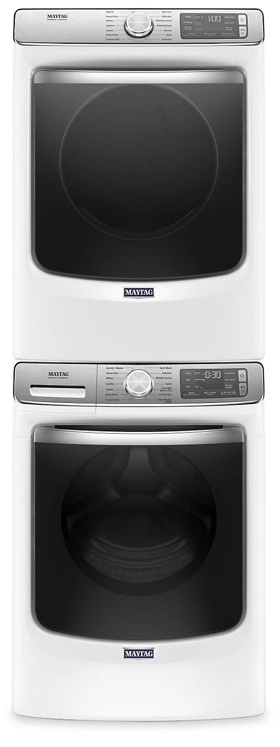 Maytag Front-Load 5.8 Cu. Ft. Smart Washer with Extra Power and 7.3 Cu. Ft. Electric Smart Dryer - White - Image 5