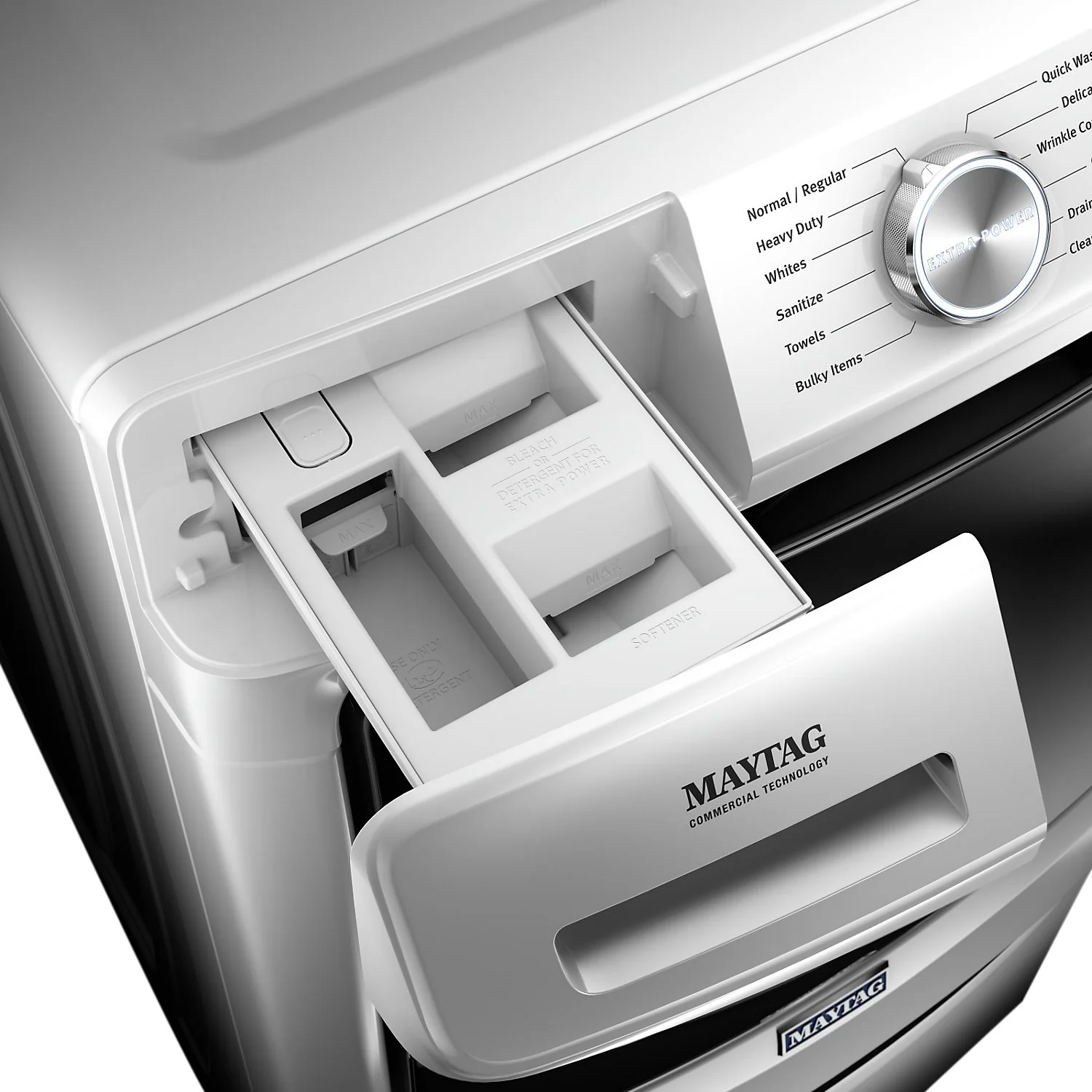 Maytag Front-Load 5.8 Cu. Ft. Smart Washer with Extra Power and 7.3 Cu. Ft. Electric Smart Dryer - White - Image 9