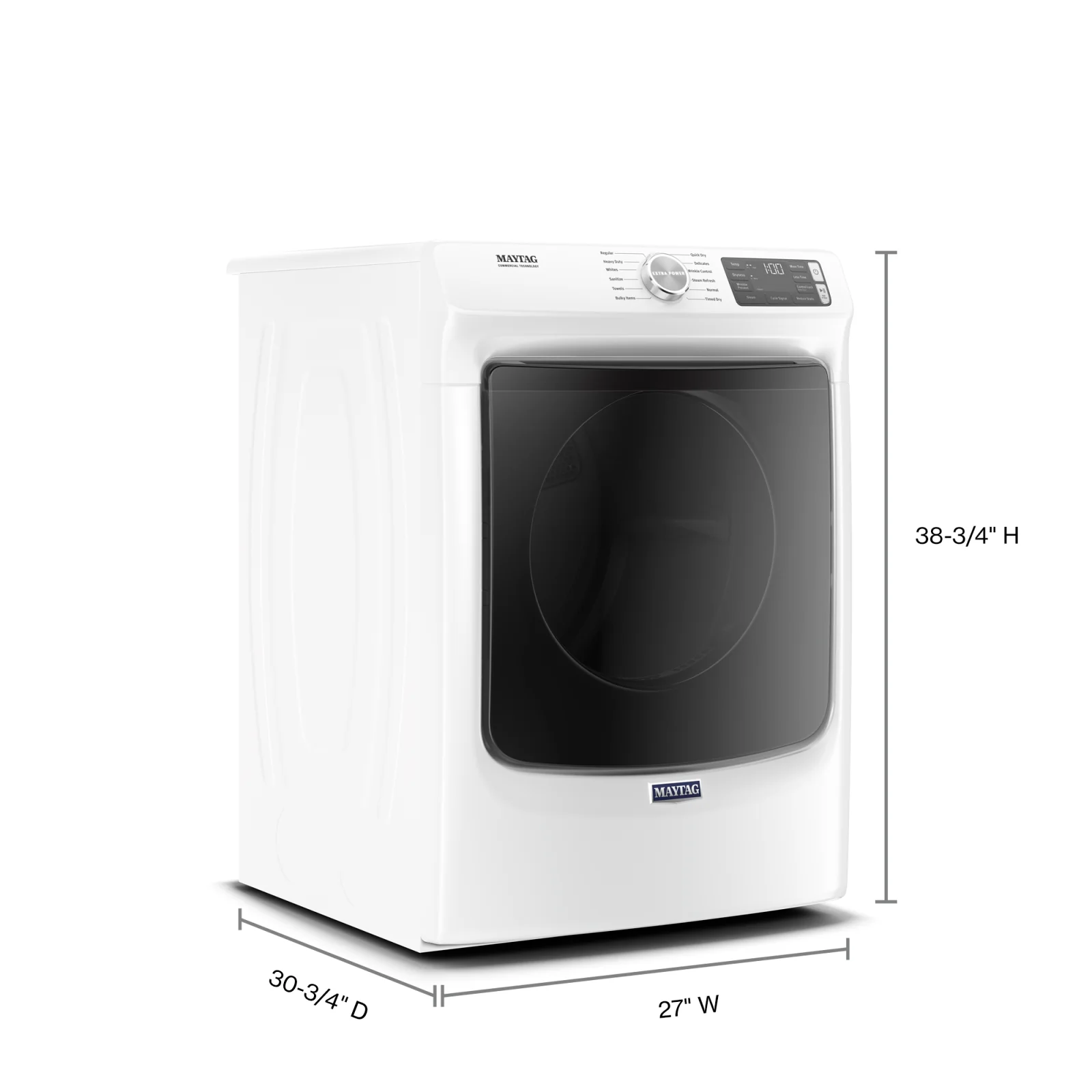 Maytag White Electric Dryer (7.3 Cu. Ft.) - YMED6630HW - Image 4