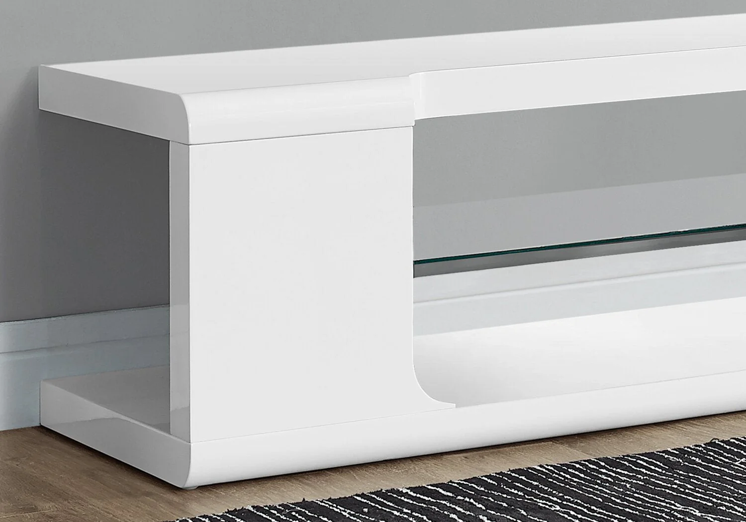 Meadows 60" TV Stand - White - Image 2