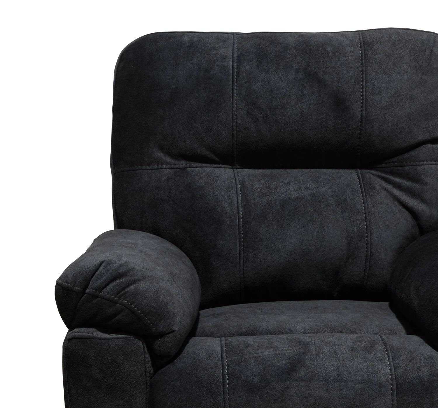 Muncey Polyester Recliner - Graphite - Image 4