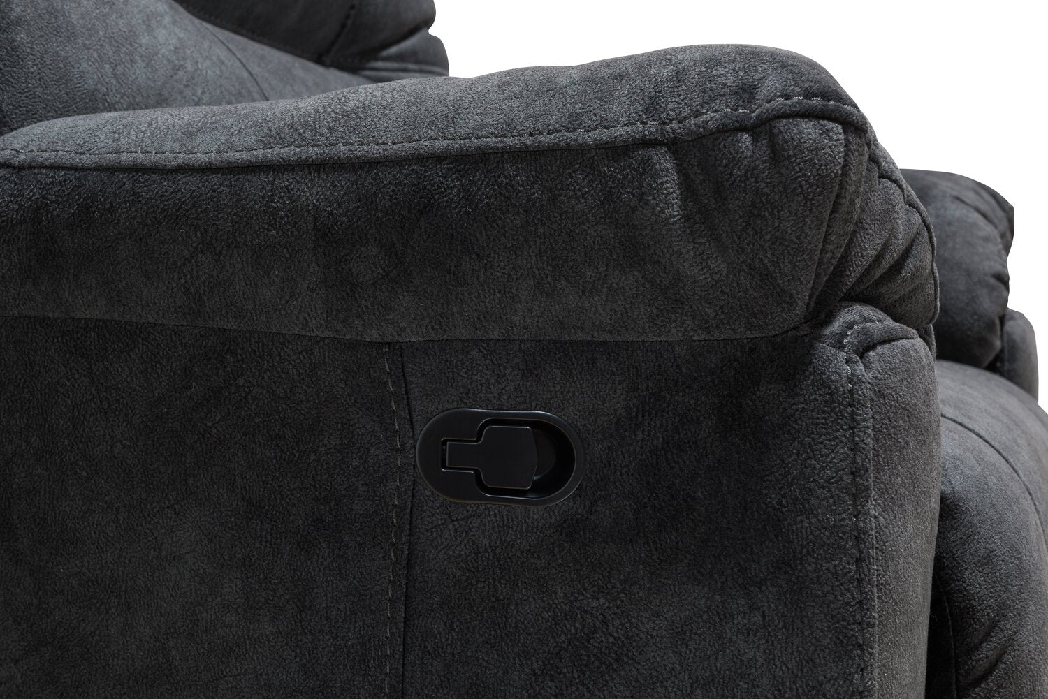Muncey Polyester Recliner - Graphite - Image 5