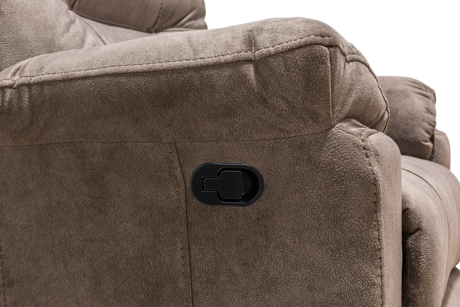 Muncey Polyester Recliner - Latte - Image 6