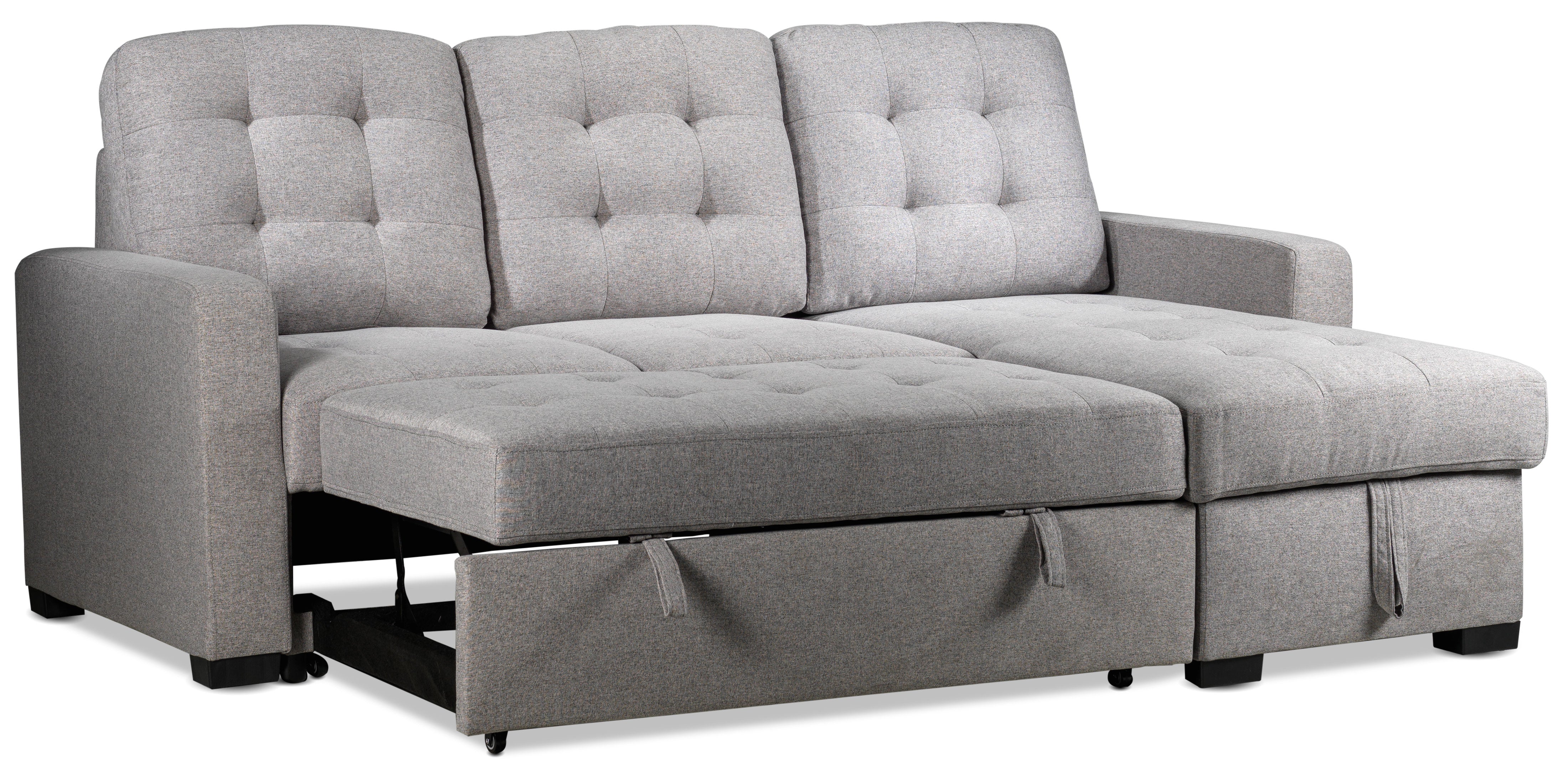 Nappier Pop-Up Sofabed - Light Grey - Image 5