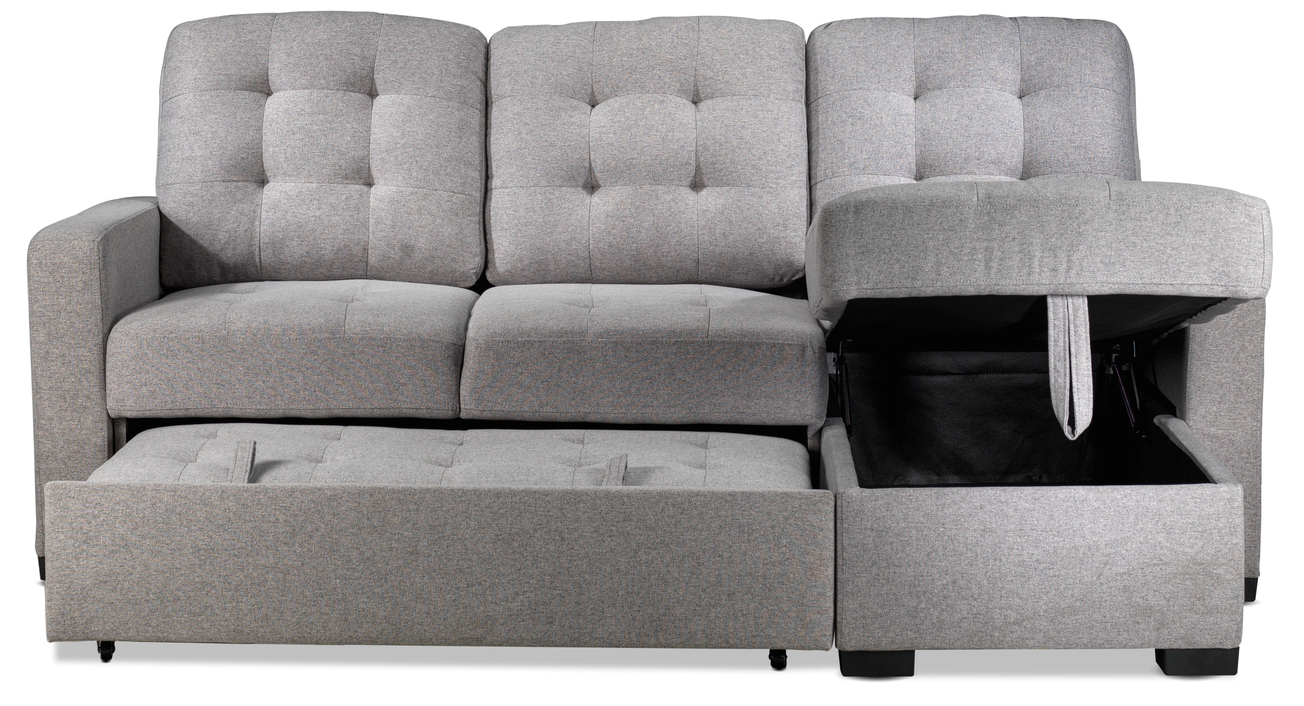 Nappier Pop-Up Sofabed - Light Grey - Image 6