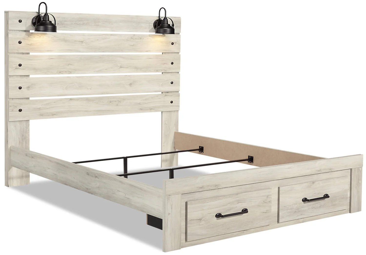 Naylon 5-Piece King Storage Bedroom Set - White - Image 5