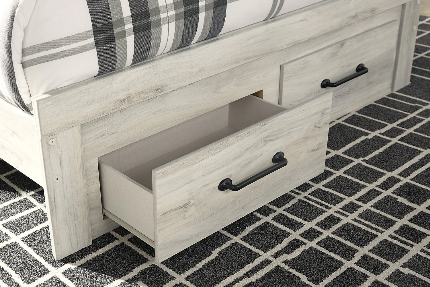 Naylon 5-Piece King Storage Bedroom Set - White - Image 6
