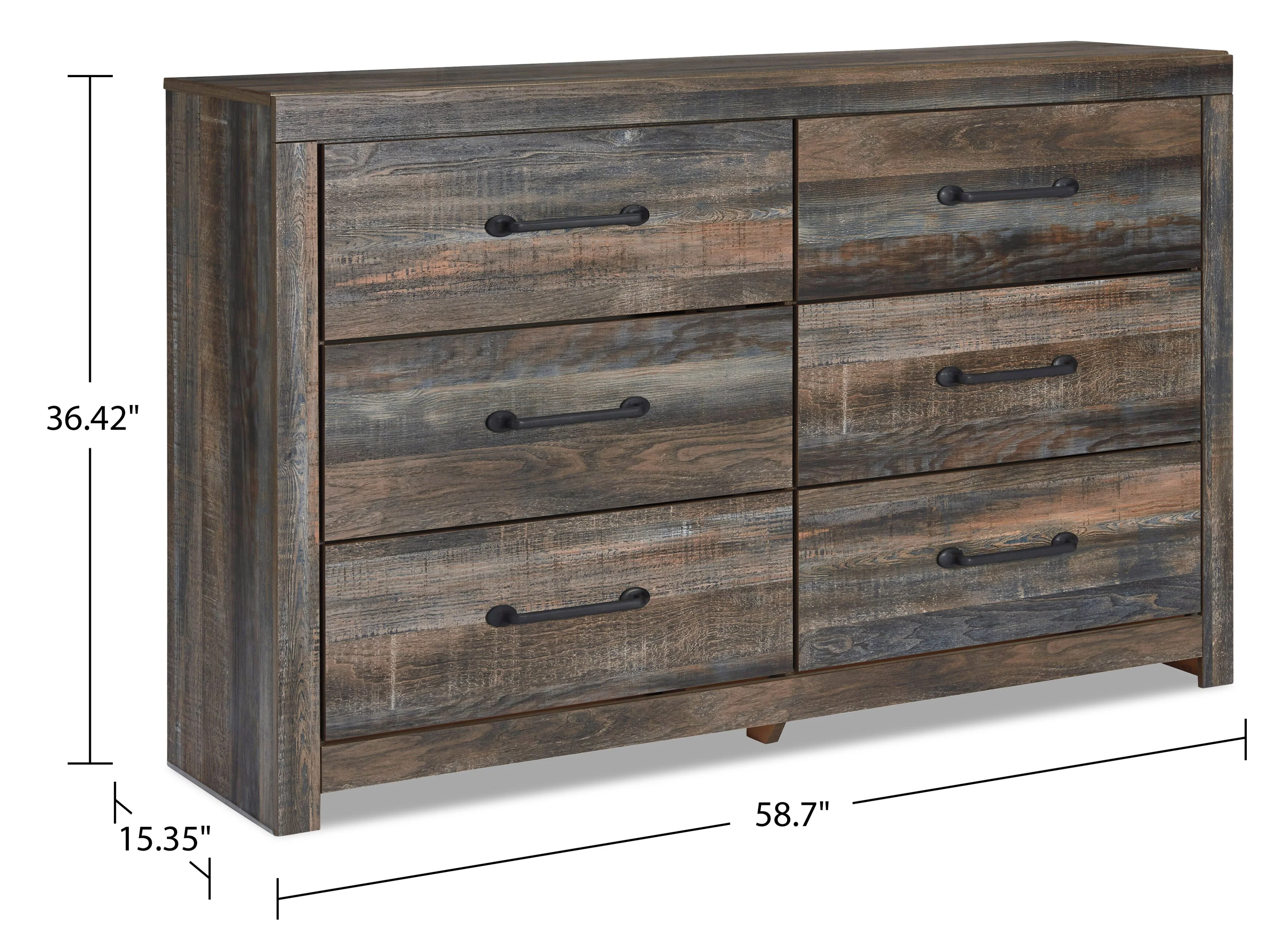 Naylon 5-Piece Queen Bedroom Set with Side Storage - Brown - Image 6