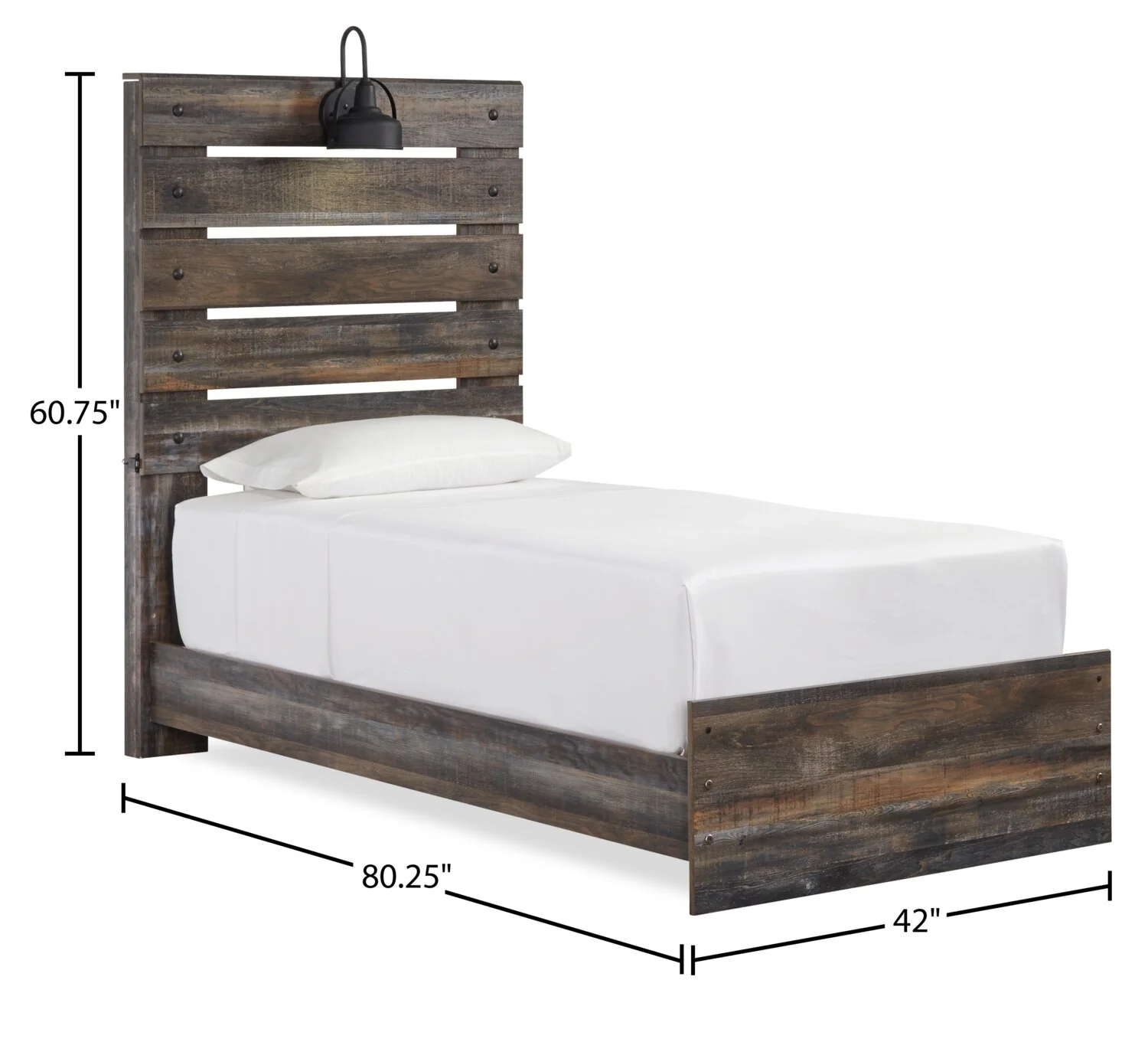 Naylon 5-Piece Twin Bedroom Set - Brown - Image 5