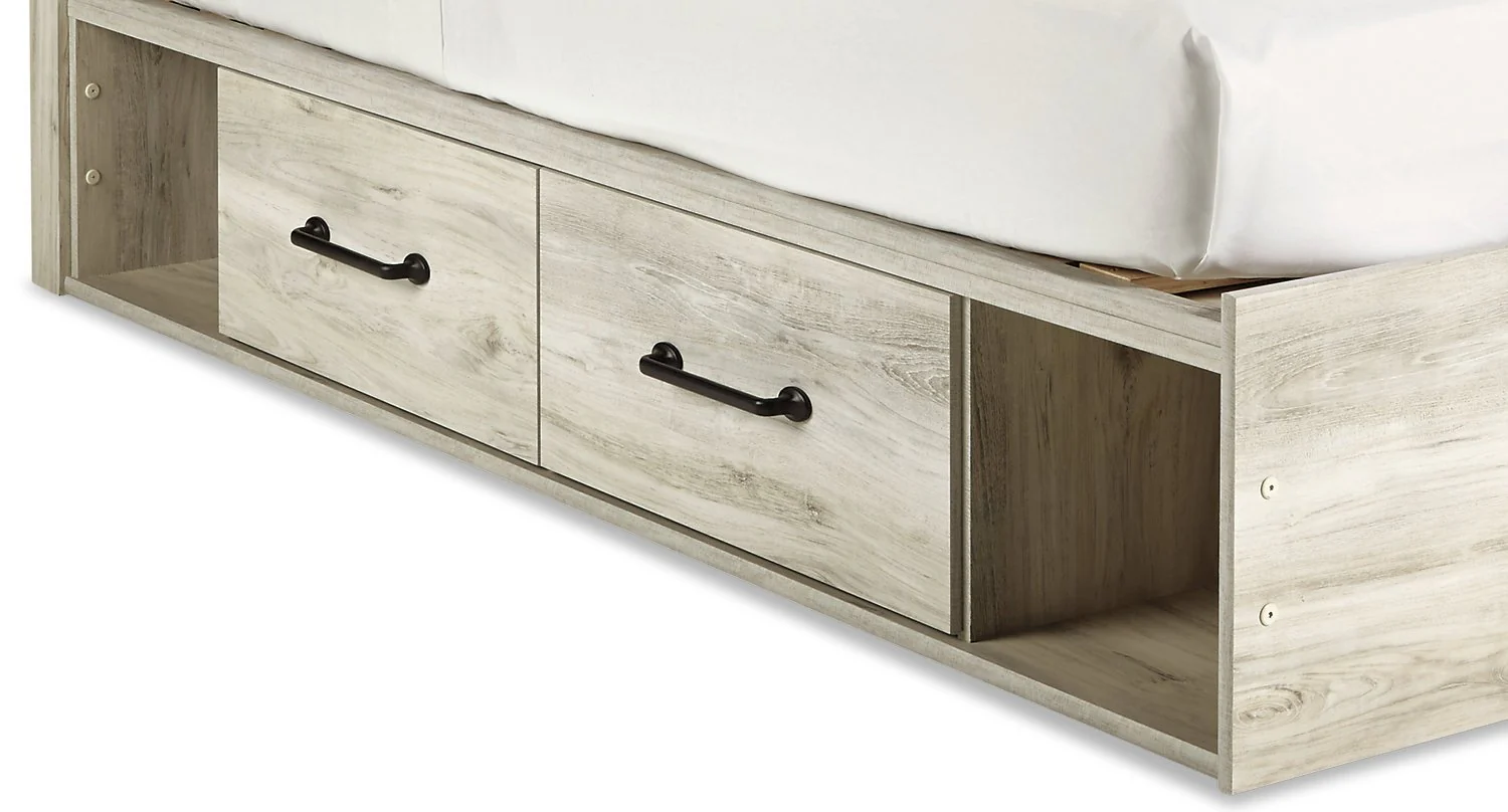 Naylon 5-Piece Twin Bedroom Set with Side Storage - White - Image 4