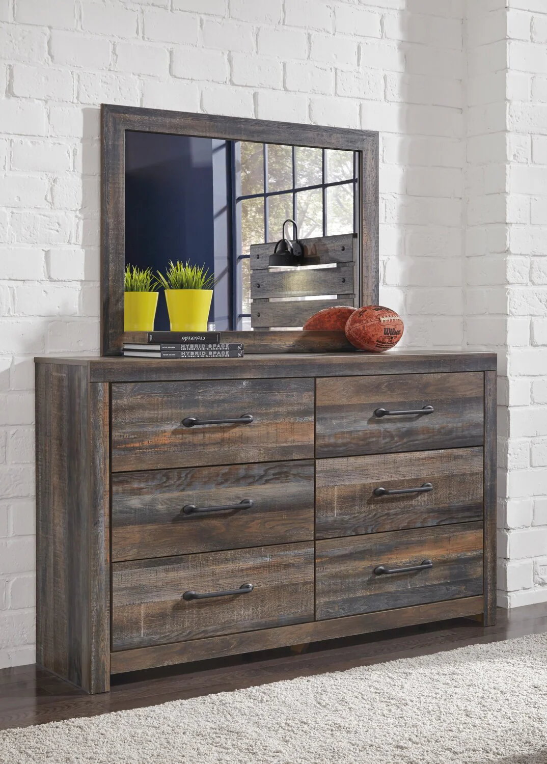 Naylon 6-Piece King Storage Bedroom Set - Brown - Image 7