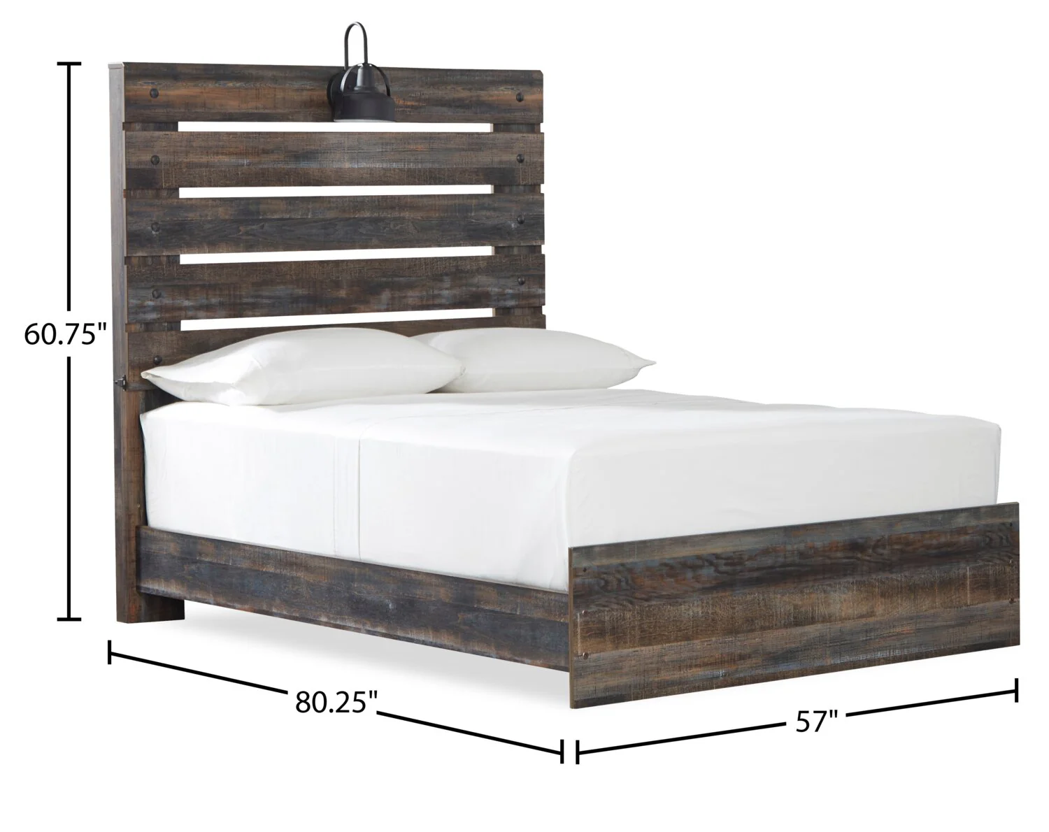 Naylon Full Panel Bed - Brown - Image 7