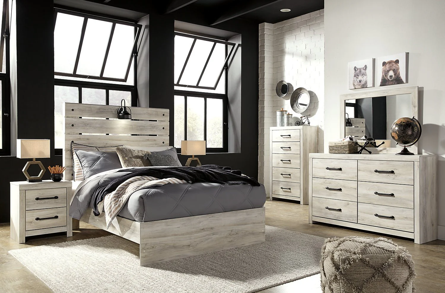 Naylon Full Panel Bed - White - Image 4