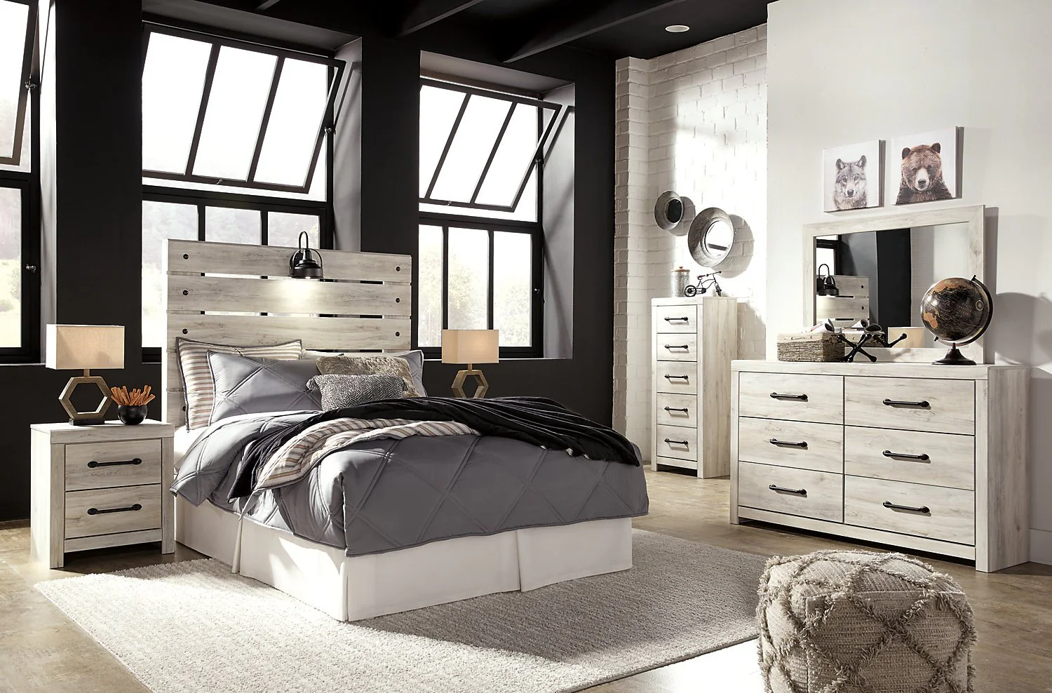Naylon Full Panel Headboard - White - Image 3