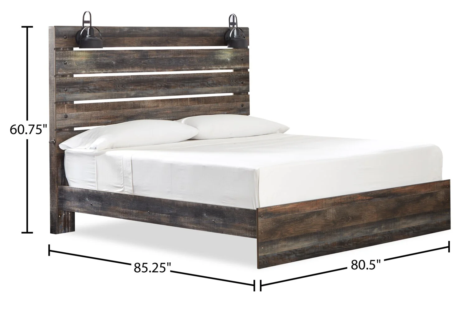 Naylon King Panel Bed - Brown - Image 6