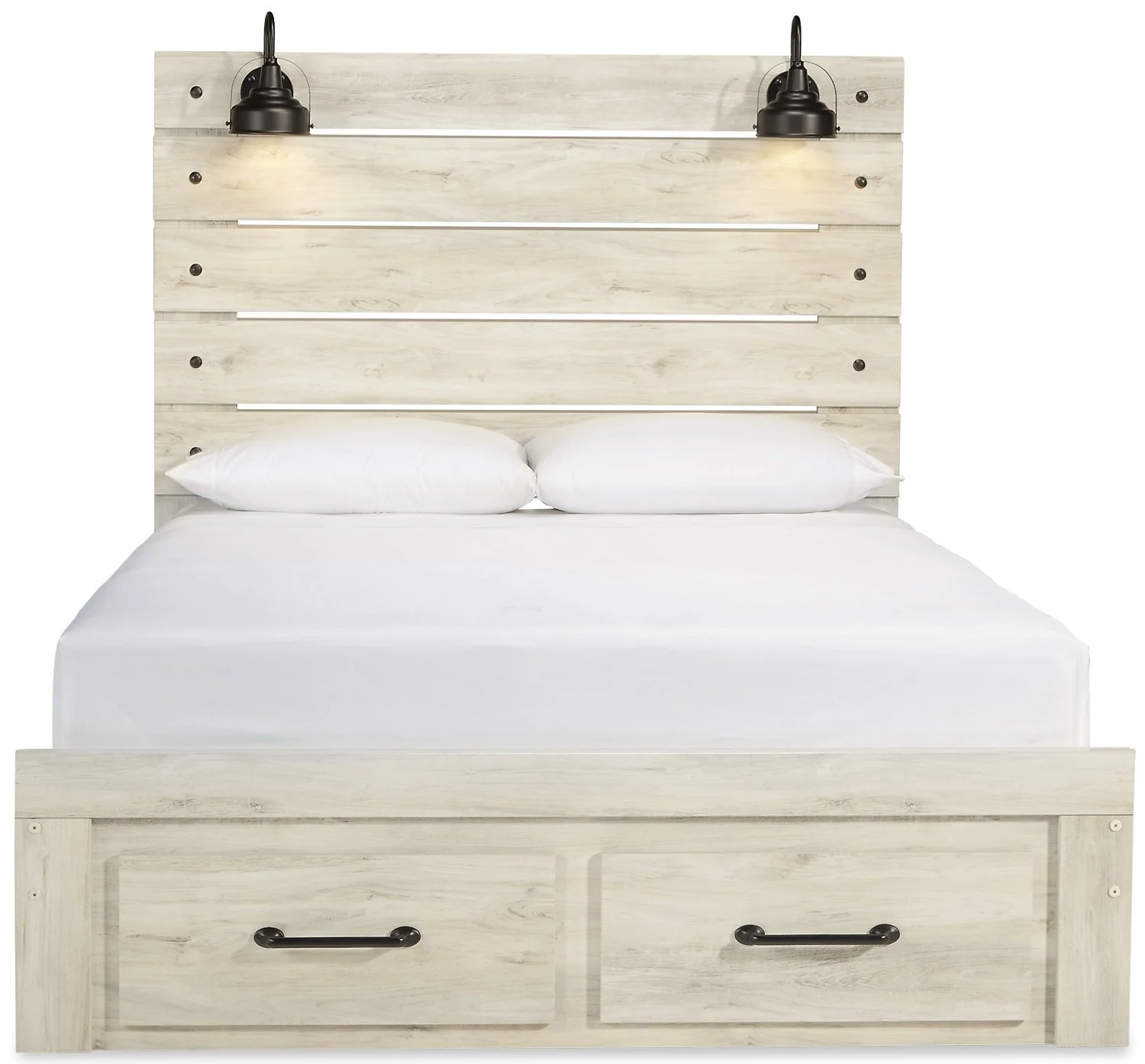 Naylon Queen Storage Bed - White - Image 3