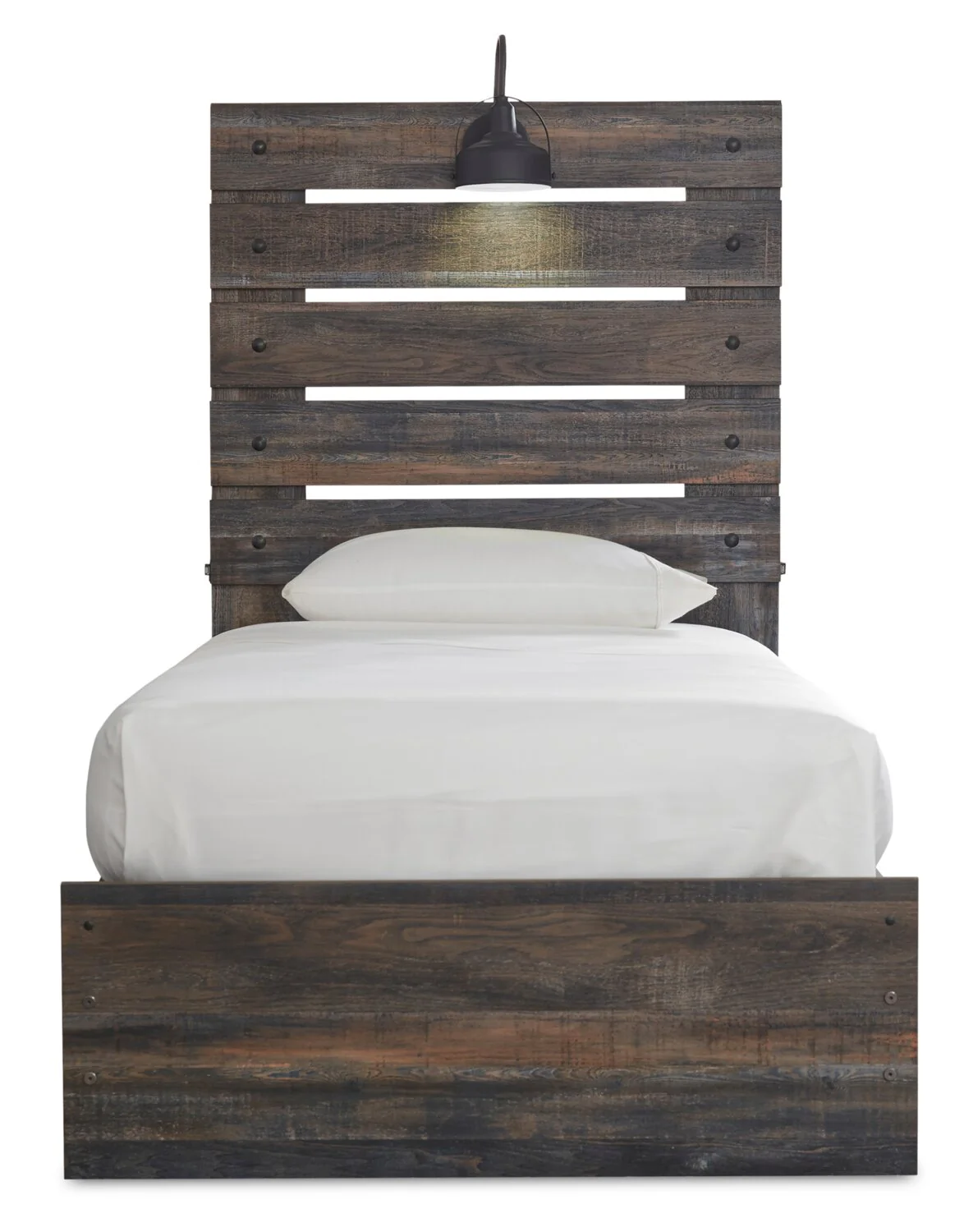 Naylon Twin Side Storage Bed - Brown - Image 2