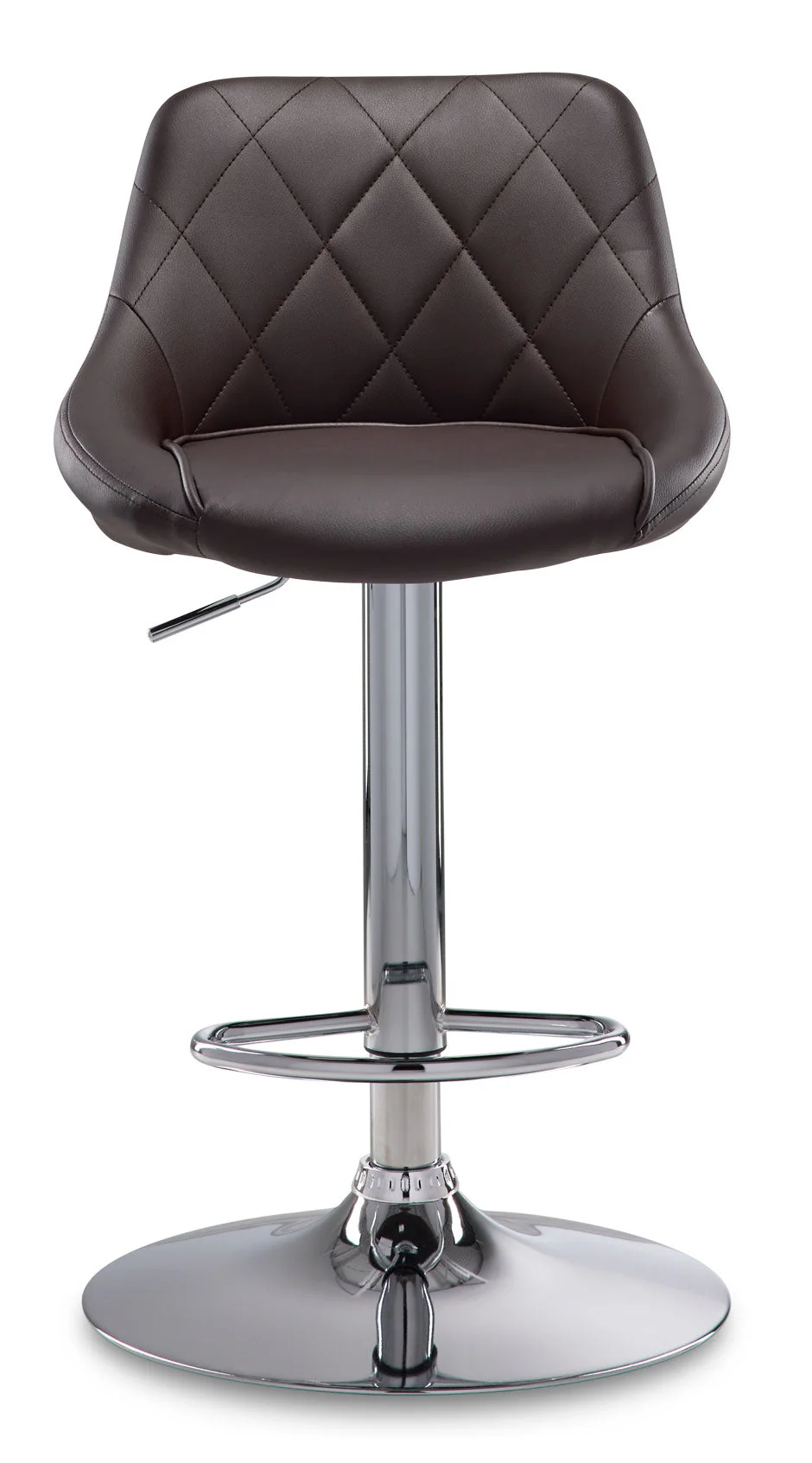 Oscar Bar-Height Stool - Brown/Chrome - Image 2