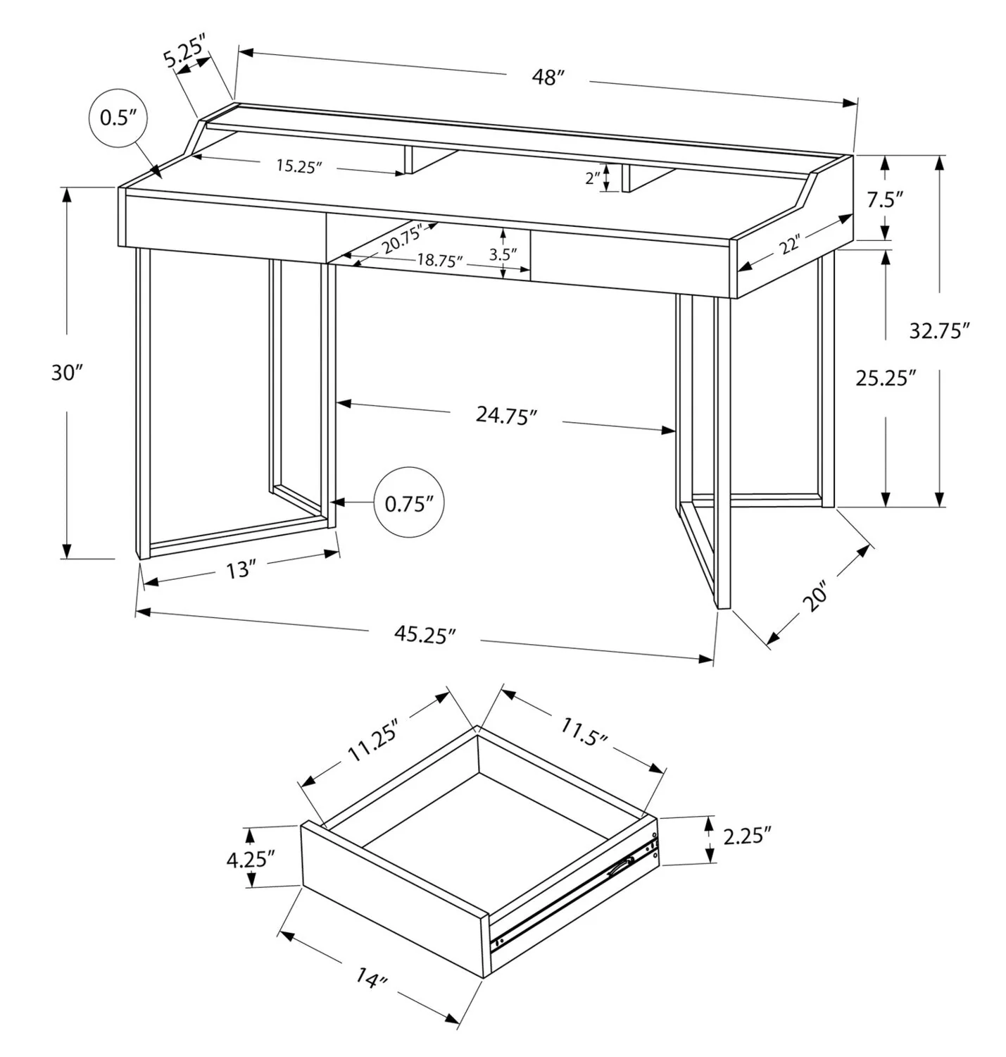 Page Desk - White - Image 4