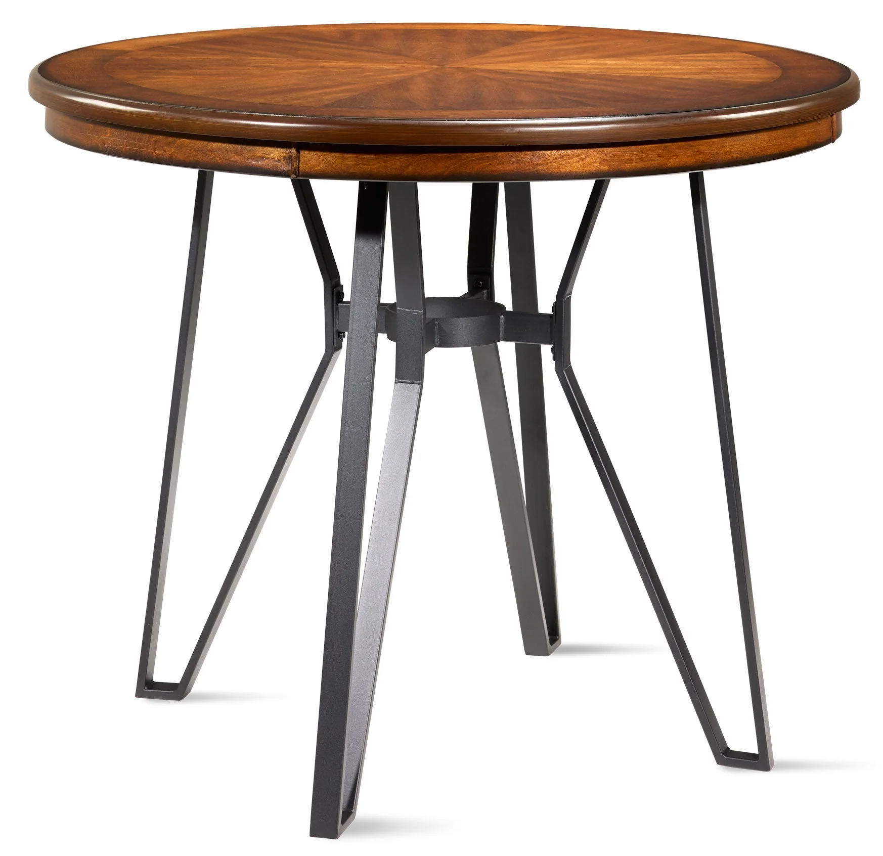 Panden 5-Piece Counter-Height Dinette Set - Brown Cherry/Black - Image 3