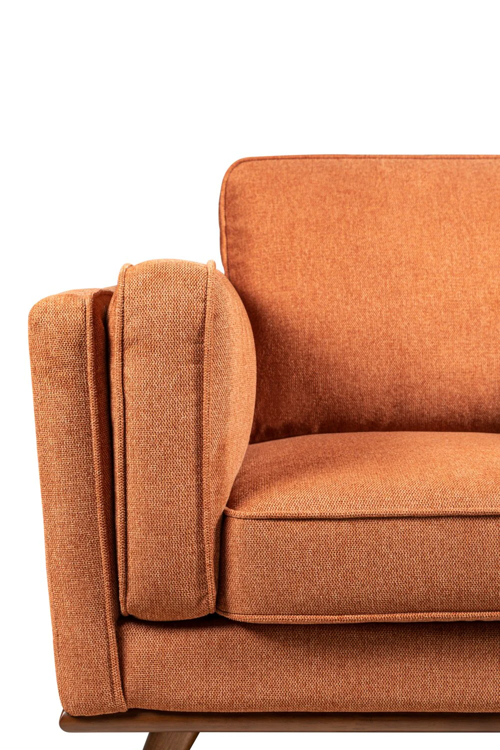 Patrice Linen-Look Chair - Orange - Image 3