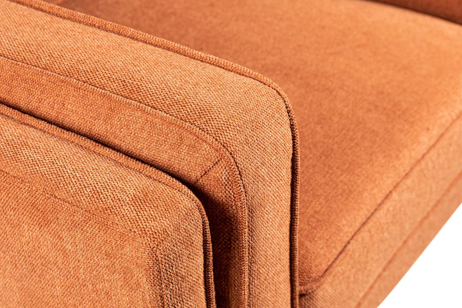 Patrice Linen-Look Chair - Orange - Image 5