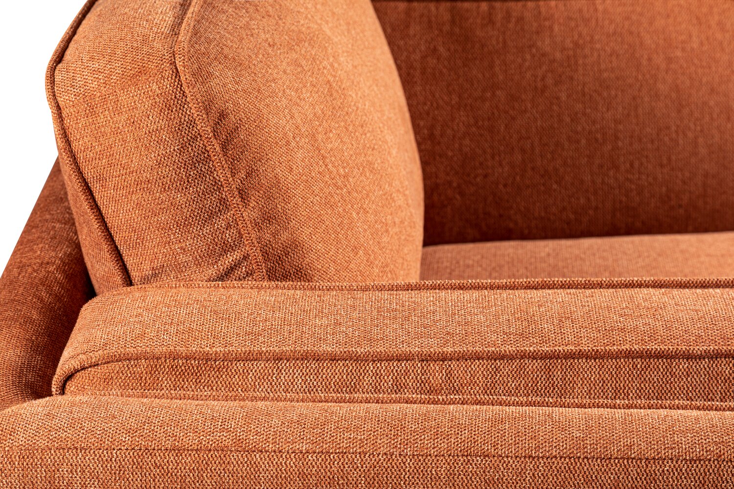 Patrice Linen-Look Chair - Orange - Image 7