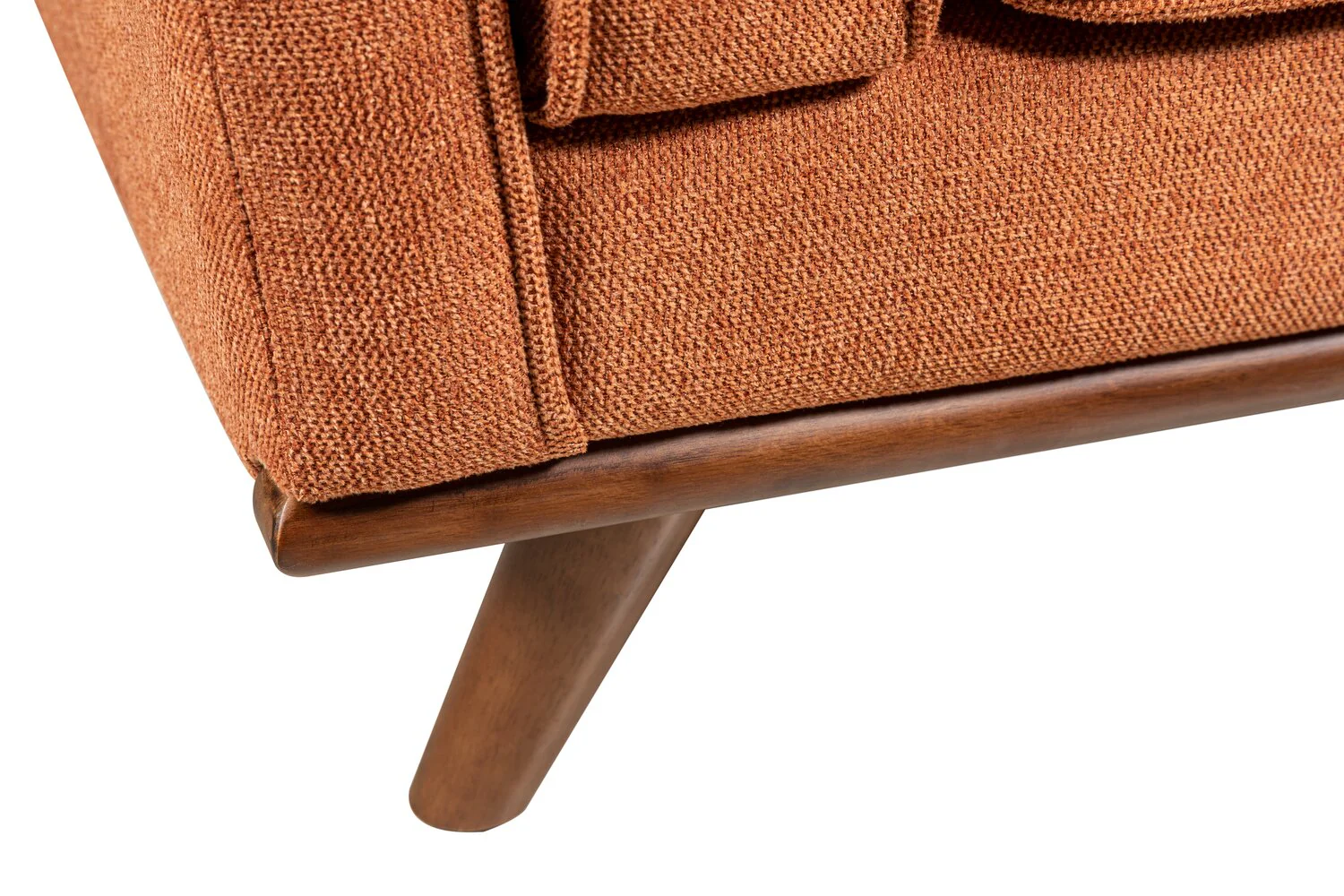 Patrice Linen-Look Chair - Orange - Image 8