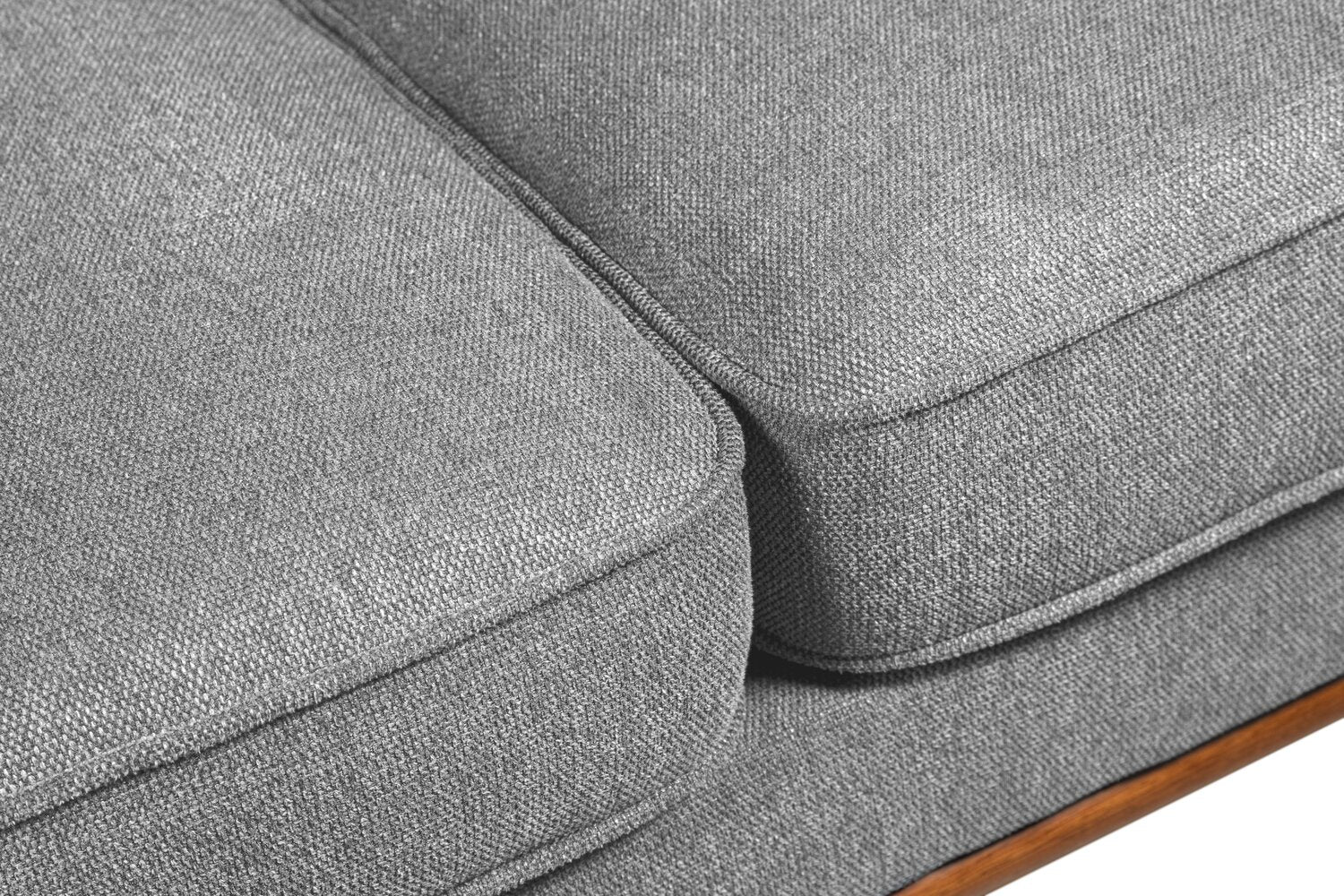 Patrice Linen-Look Loveseat - Grey - Image 6