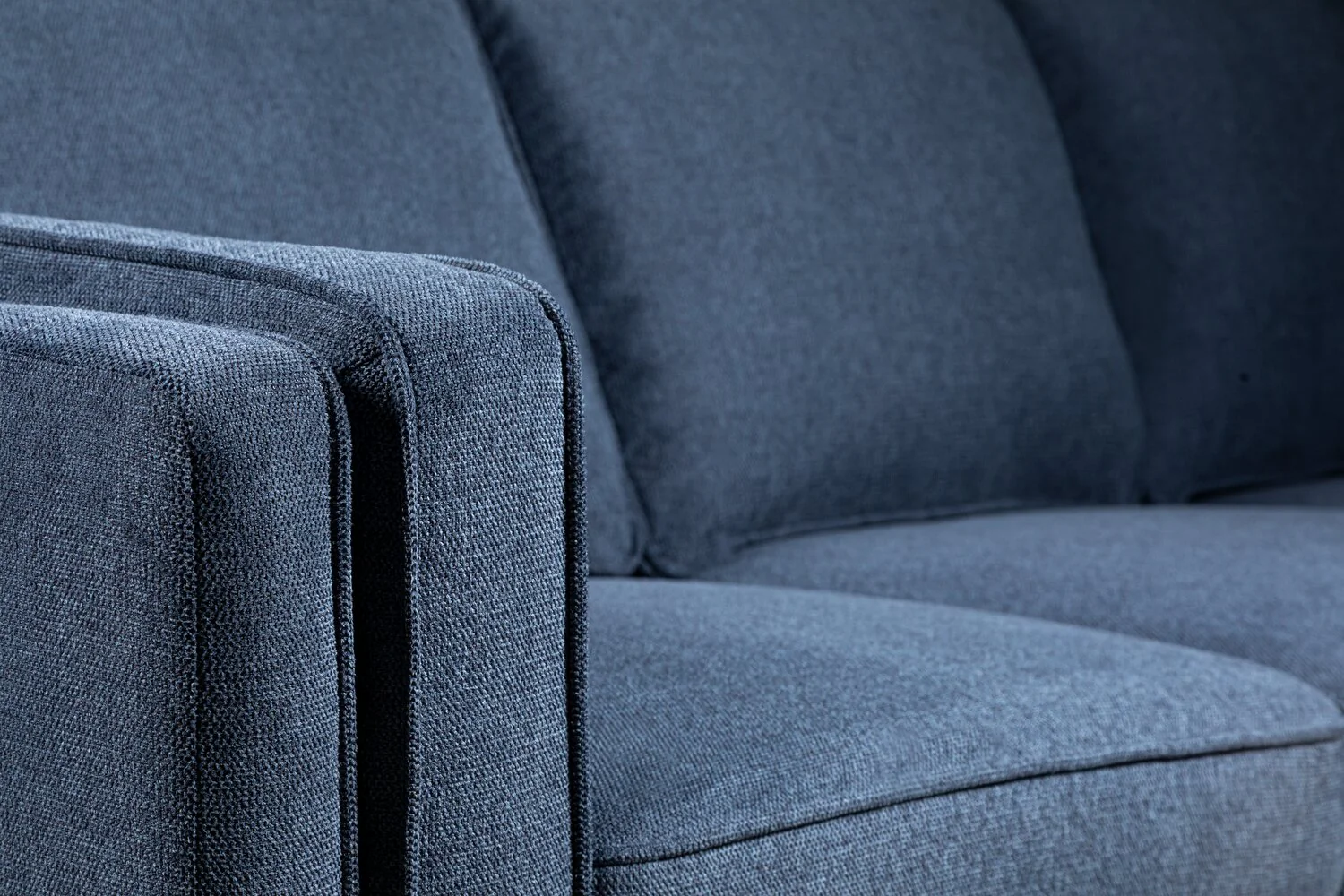 Patrice Linen-Look Sofa - Blue - Image 7