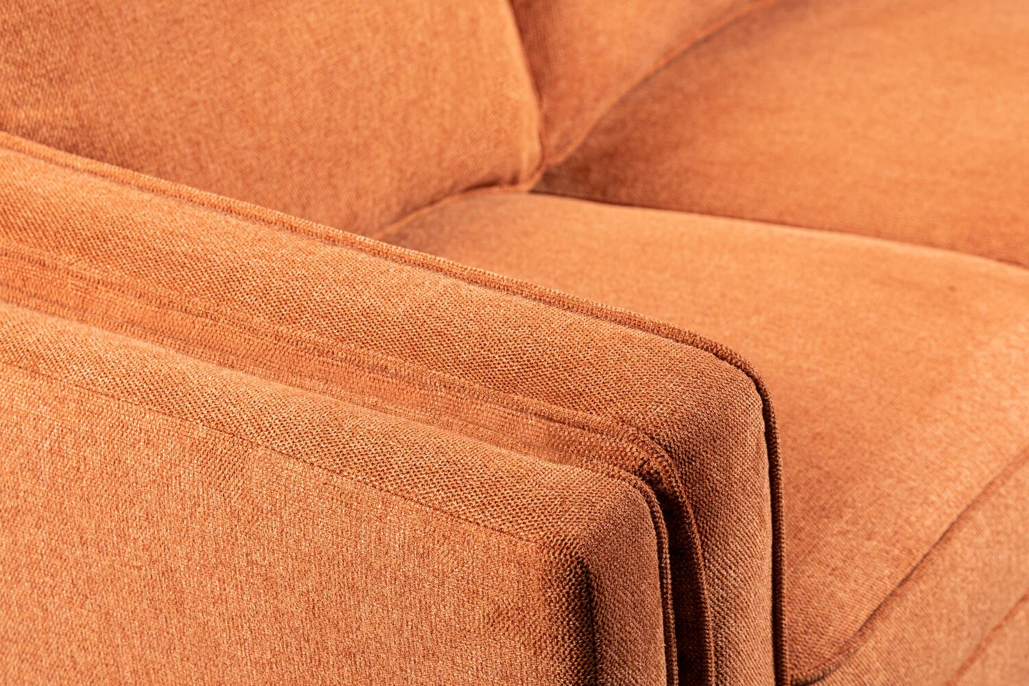 Patrice Linen-Look Sofa - Orange - Image 3